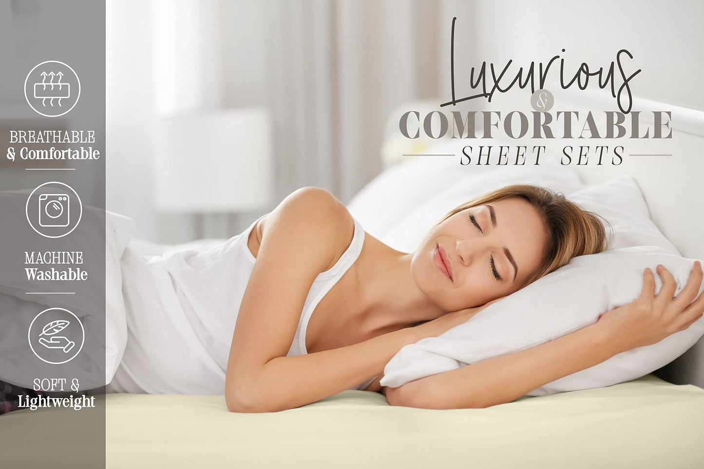 Elegant Comfort Delilah Polkadot 6-Piece Set, Fade & Wrinkle Resistant, 1500 Premium Hotel Quality Microfiber Deep Pocket Fitted Sheet Featuring Smart Pockets, Polkadot Sheet Set, Queen, Grey