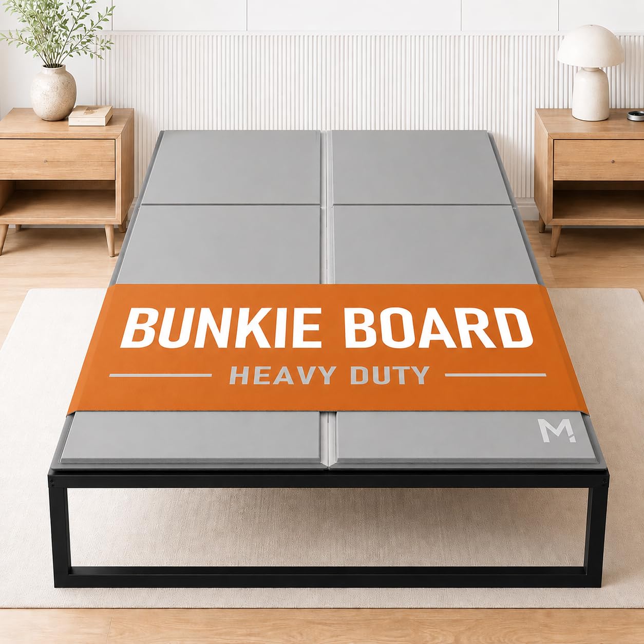 Meliusly Heavy Duty Bunkie Board King Size (76x80) - Non-Slip Breathable Bed Support Board for Slatted Bed Frame, Anti-Sag Under Bed Support, Noise Minimizing Moisture Resistant Bed Board