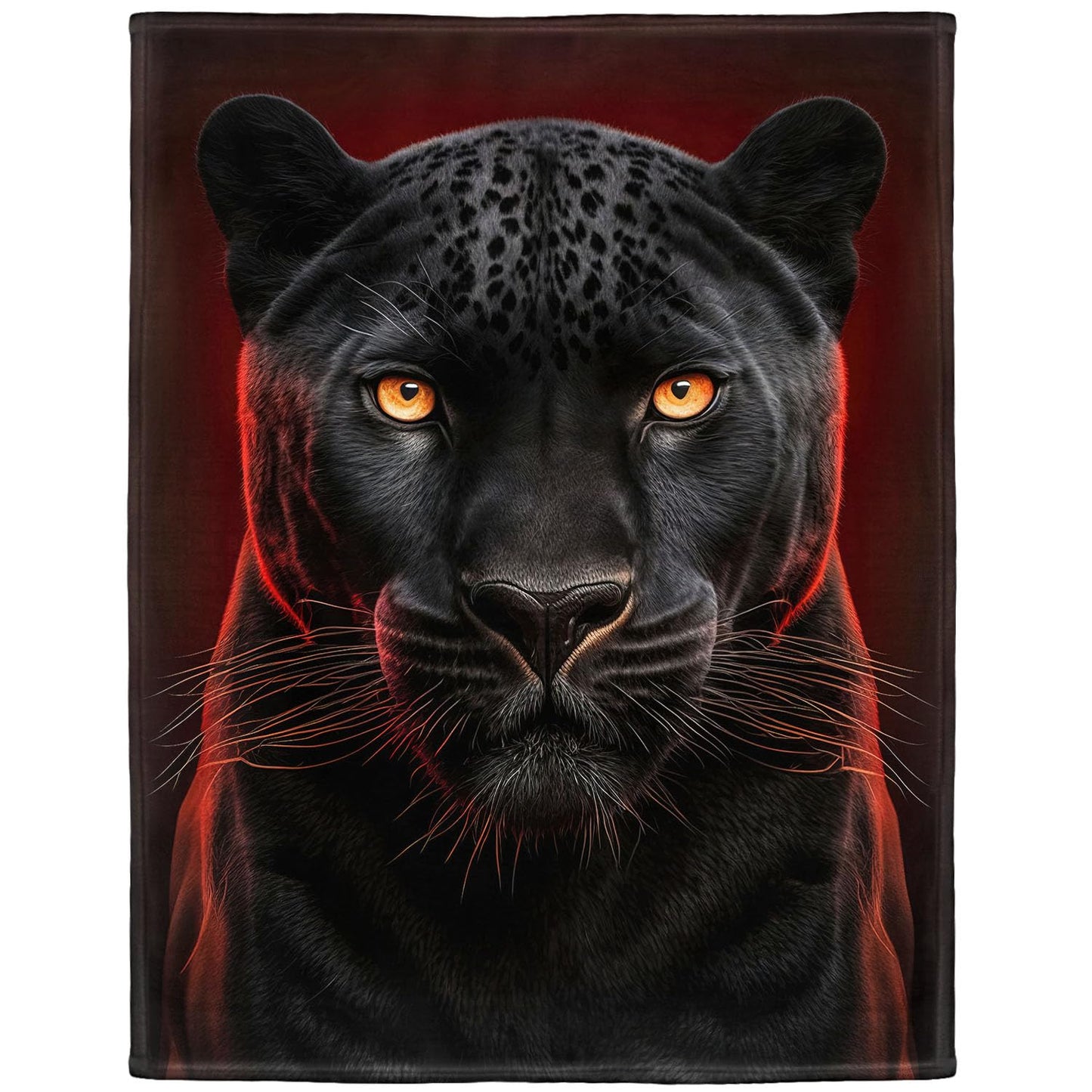 Rstick Black Panther Blanket Animal Art Fleece Blanket Soft Fuzzy Plush Throw Blankets for Couch Bed 60"x80"