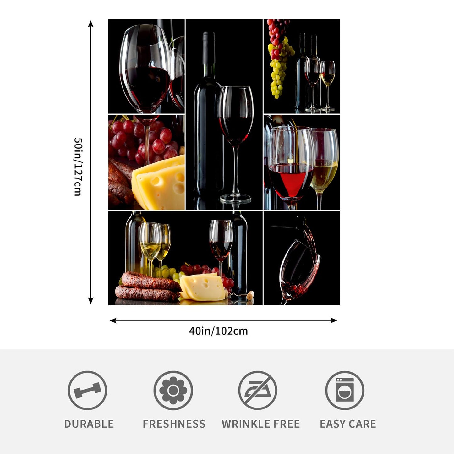 Wines Blanket 40" x 50" Romantic Burgundy Glasses Fruit Grape Super Soft Bedding Fleece Throw Blanket Microfiber Flannel Blankets Couch Sofa Warm Lightweight for Boys Girls