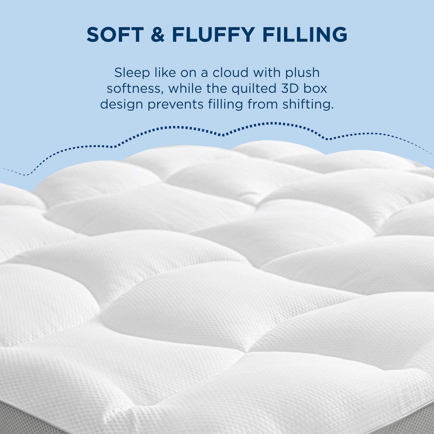Bedsure Twin XL Mattress Topper - 800 GSM Waterproof Mattress Topper for College Dorm Room Essentials with 8-21 Inches Deep Pocket, Pillow Top Twin Extra Long Bed Pad Fitted for Bedroom - White