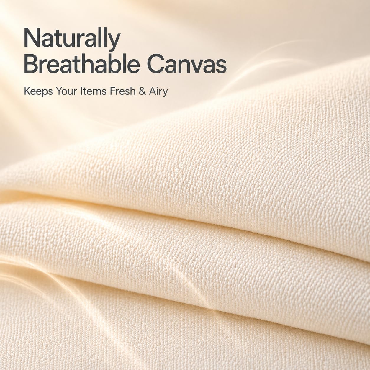 3-Pack Large Canvas Comforter Storage Bags for Clothes Sweater Clothes Organizer with Dual Zipper Three Carrying Handles for Blanket Closet Storage Container