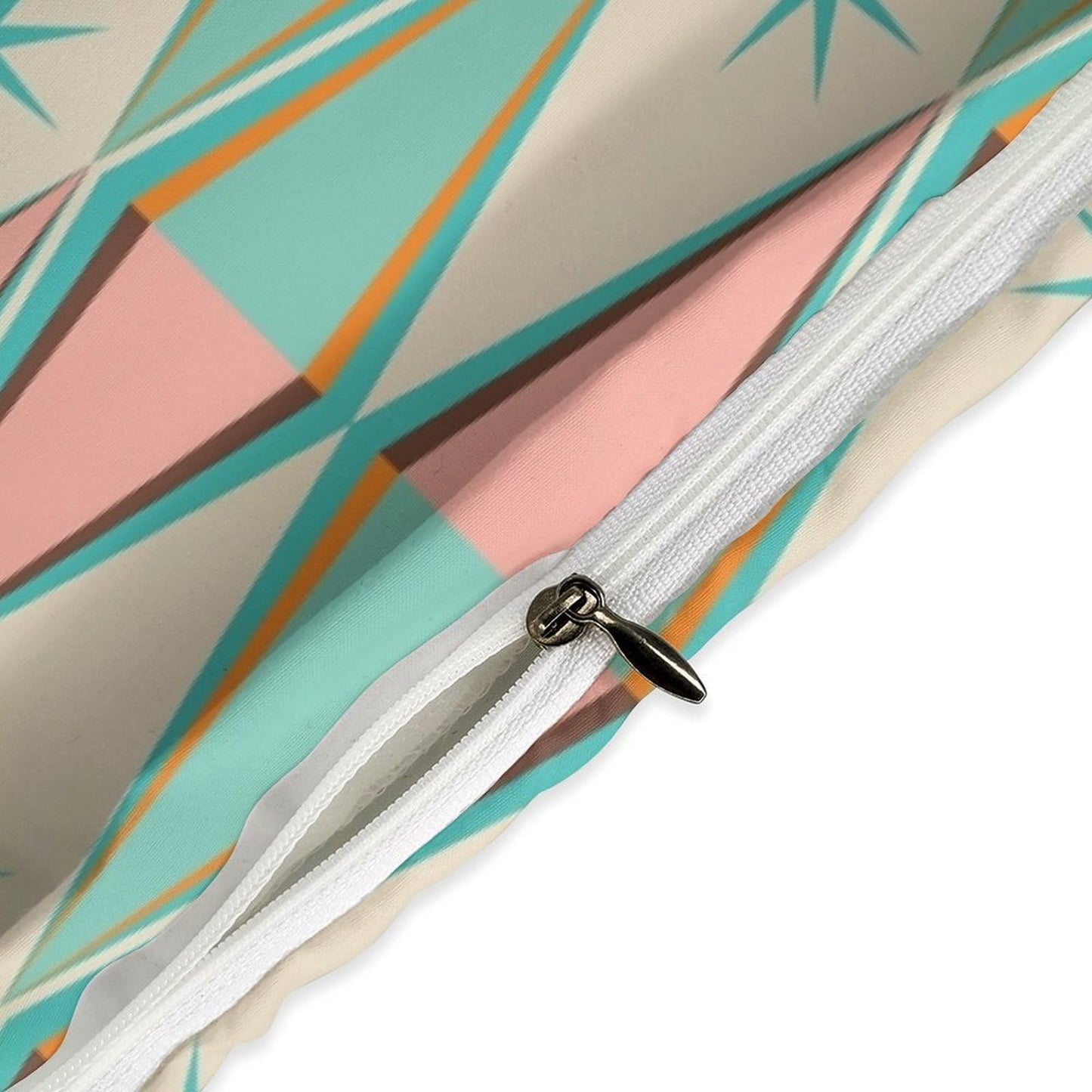 Mid Century Duvet Cover Retro Atomic Bedding Set, Rainbow Grid Comforter Cover Vintage Fifties 1950s Bed Set, Aesthetic Abstract Art Bedding 3 Piece (1 Duvet Cover 86"x70" + 2 Pillow Sham 20"x30")
