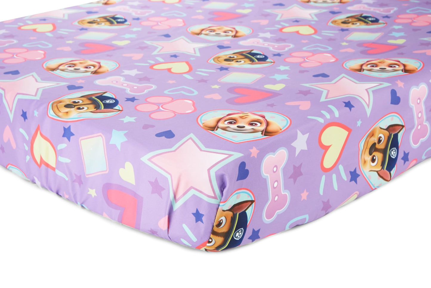 Paw Patrol Skye We're A Team 4 Piece Toddler Bedding Set - Includes Comforter, Sheet Set - Fitted + Top Sheet + Reversible Pillow Case for Girls Bed, Pink