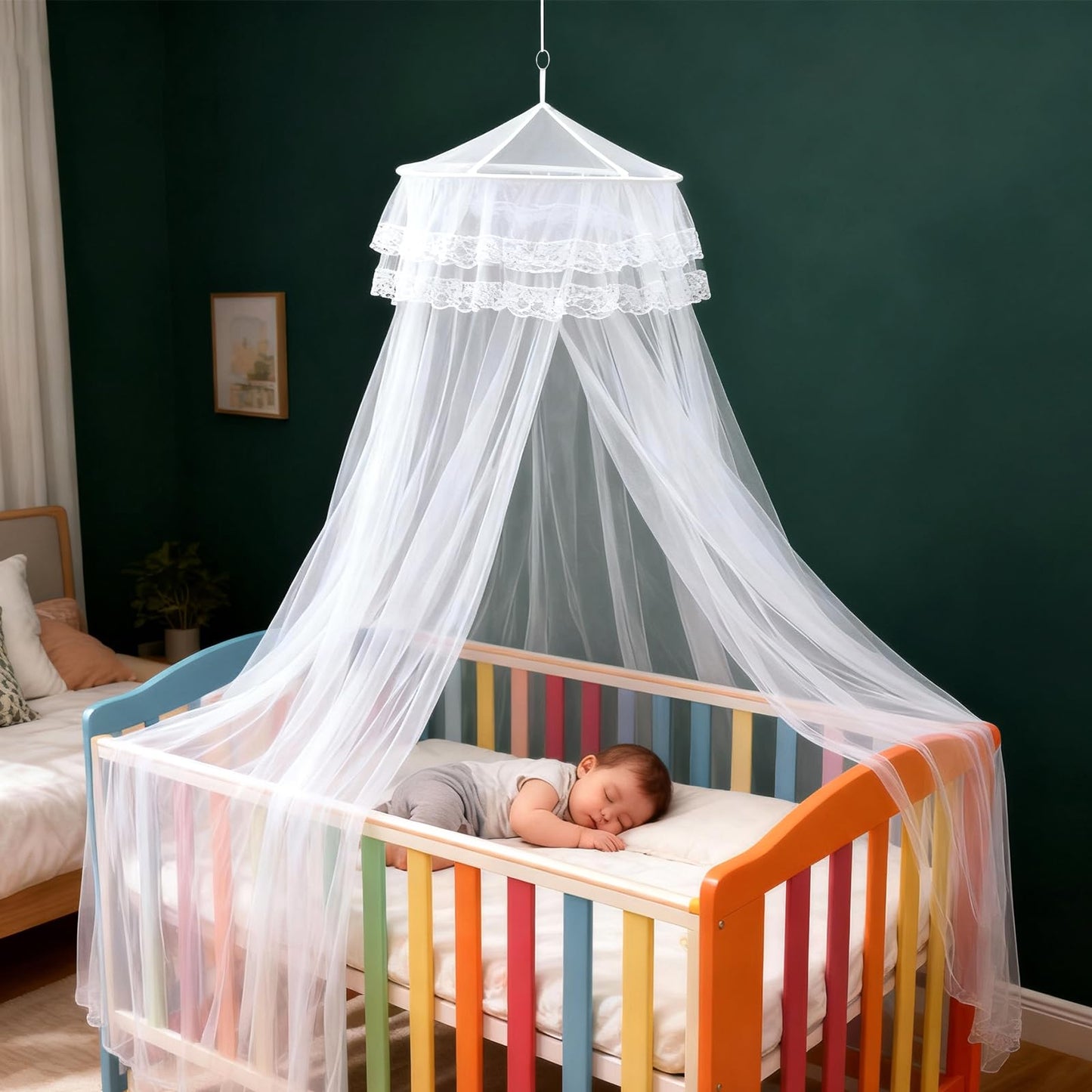 STOBOK Mosquito Net,Baby Canopy Bed Netting,
