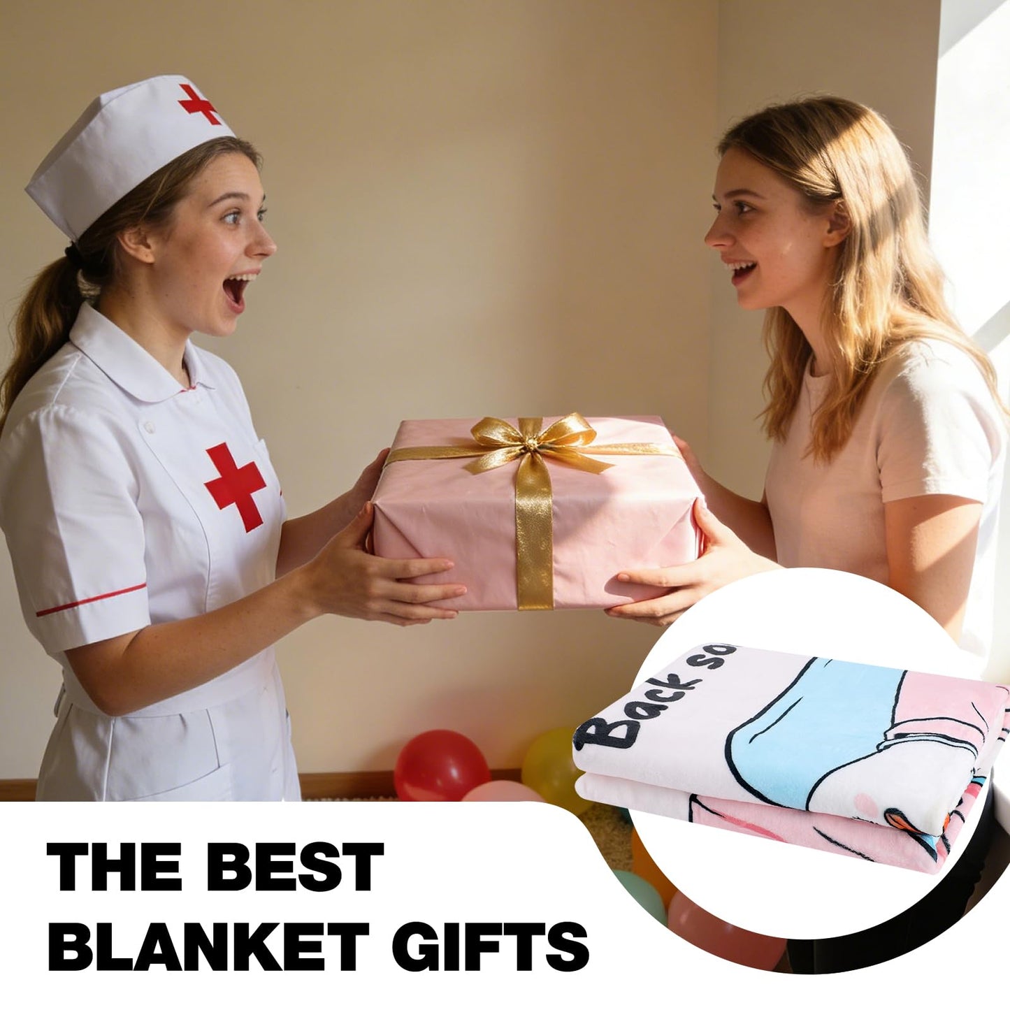 Nurse Appreciation Gifts for Women Men, Soft Flannel Nurse Throw Blanket, 2026 Nursing Week Graduation Gift, LPN RN Gifts for Nurses Practitioner Nursing Birthday Student Graduate Gift Ideas 50"x60"