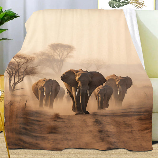 PAOABIU Misty Forest Blankets, Green Forest Throw Blanket for Couch Bed Sofa, Misty Green Blankets and Throws - Super Soft Cozy Plush Flannel Blanket Gifts & Decor, 66x90
