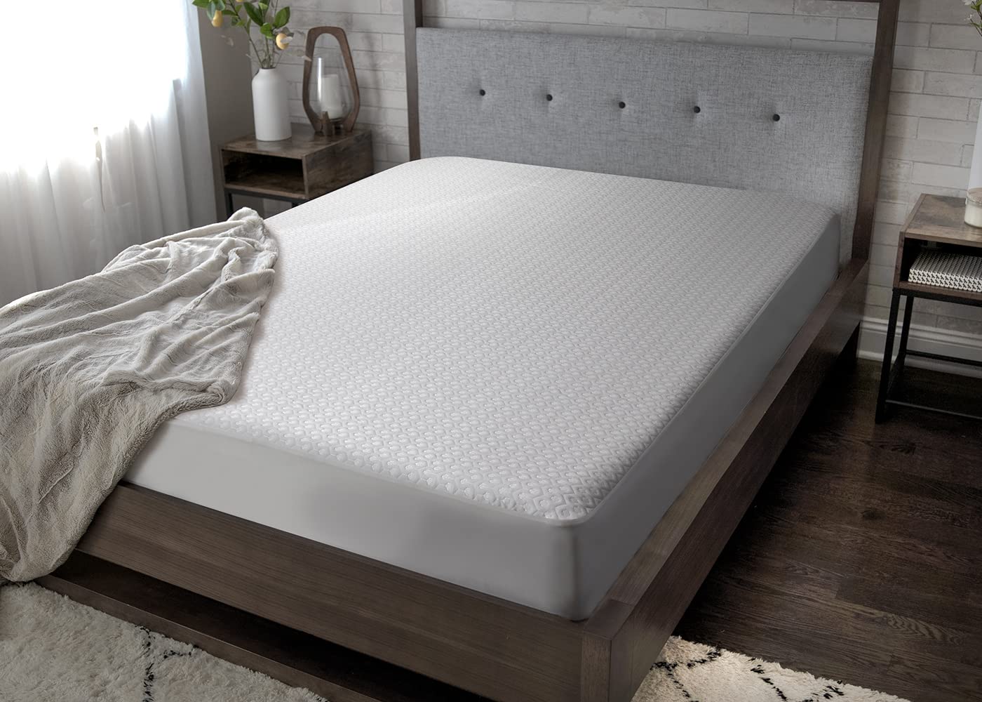 Bedgear Dri-Tec Waterproof Mattress Protector– Cooling Moisture-Wicking Mattress Cover | Breathable Noiseless Mattress Pad with Deep Pocket Fit up to 18" | Adjustable Base & Machine Washable - King