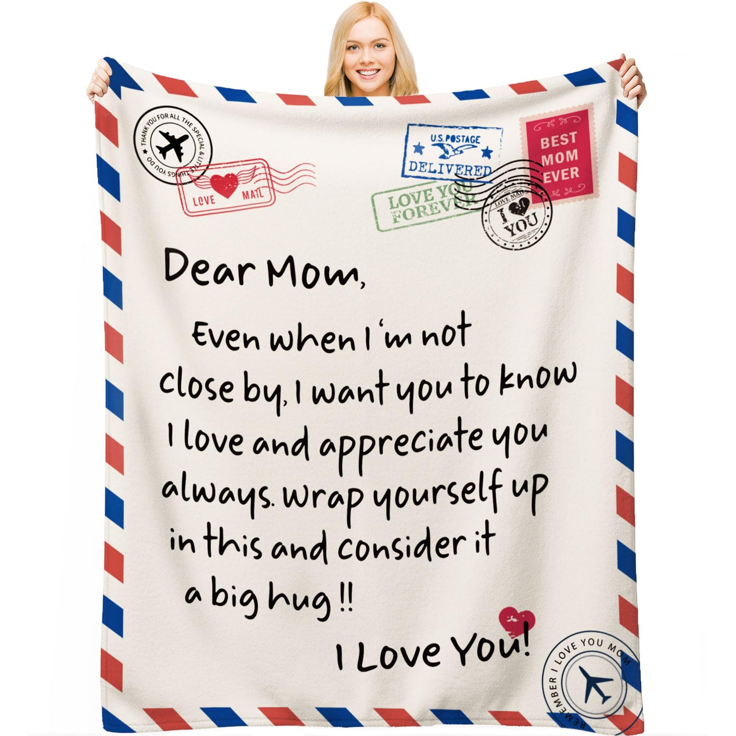 Gifts for Mom from Daughter Son, Mom Blanket Gifts for Mother's Day, Unique Presents for Mother's Birthday, Christmas, Super Soft Flannel Throw Blanket for Couch, Bed (50x60)
