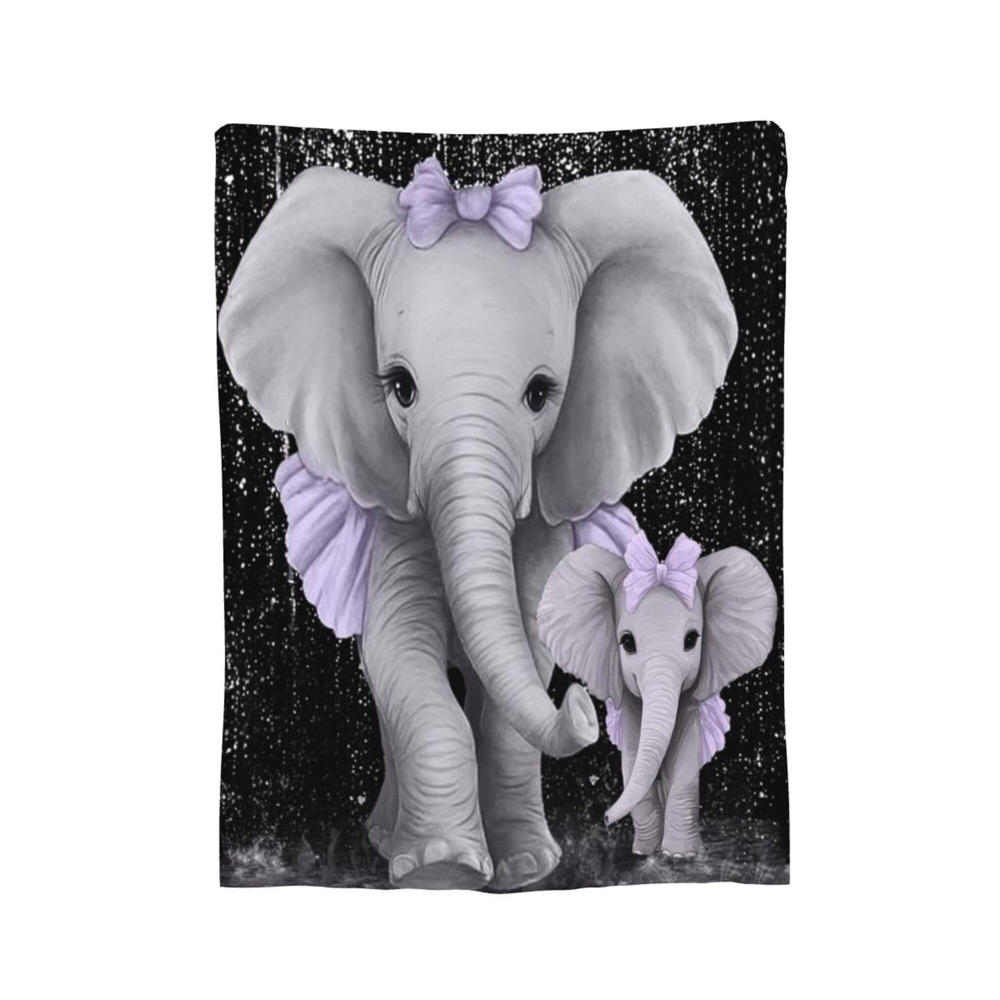 Elephant Blanket Elephant Fleece Throw Blanket Super Soft Fuzzy Plush Cozy Warm Elephants Decor Stuffed Bedding Blankets Gift for Boys Girls Men Women Kids & Adult 50"x40"