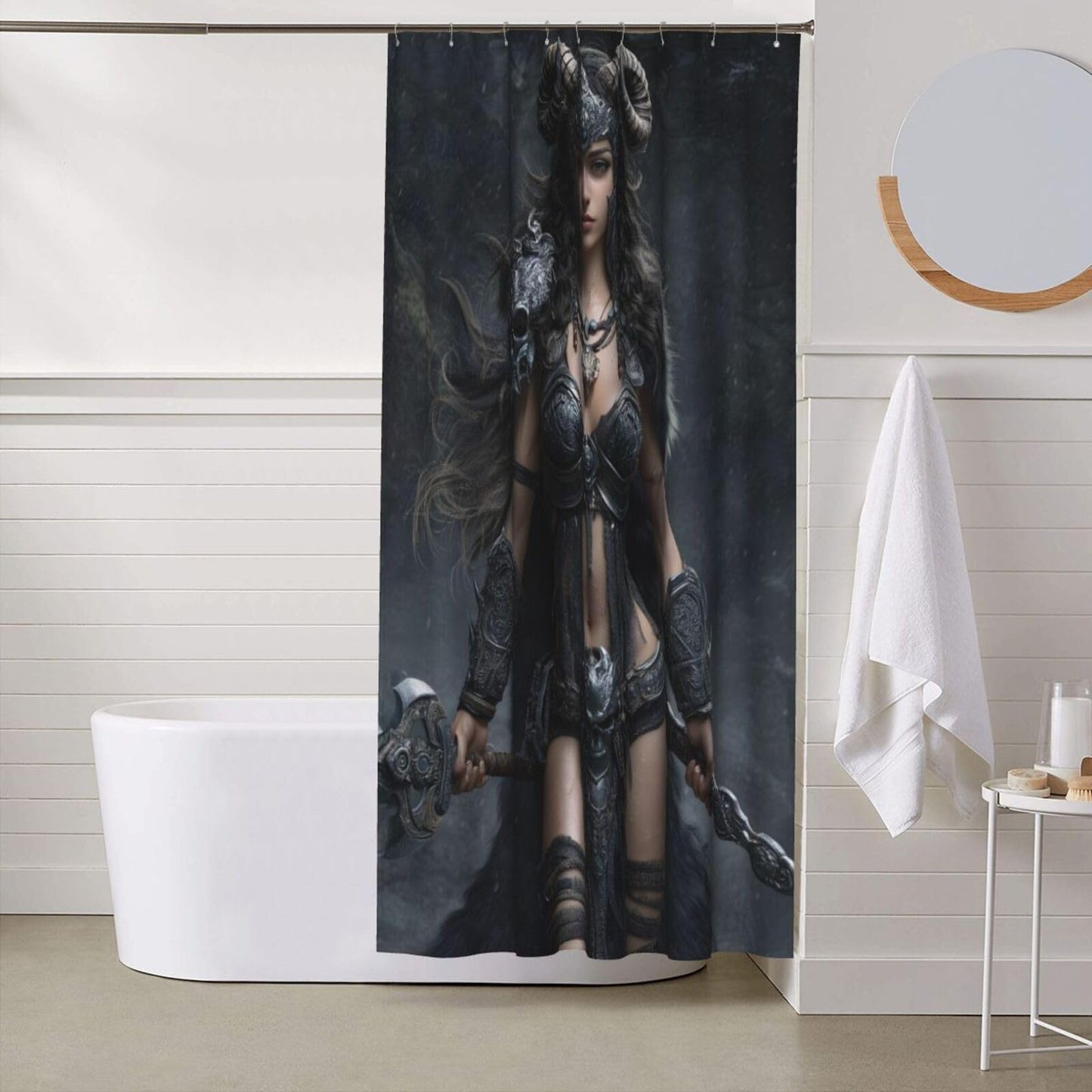 HEILIVIO Shower Curtain Princess Waterproof Fabric Stylish Durable Bathroom Decor,Quick-Dry,60x72inches,Includes Hooks