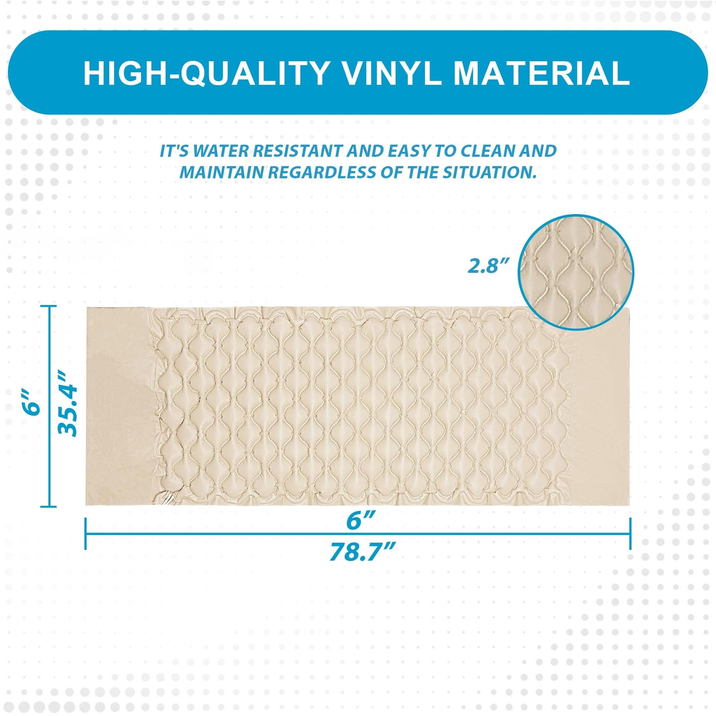 MedVance Premium Alternating Air Pressure Mattress Pad with Ultra Quiet Alternating Pump, Hospital Bed Mattress Topper, Mattress Topper for Hospital Bed, Bed Sore Prevention