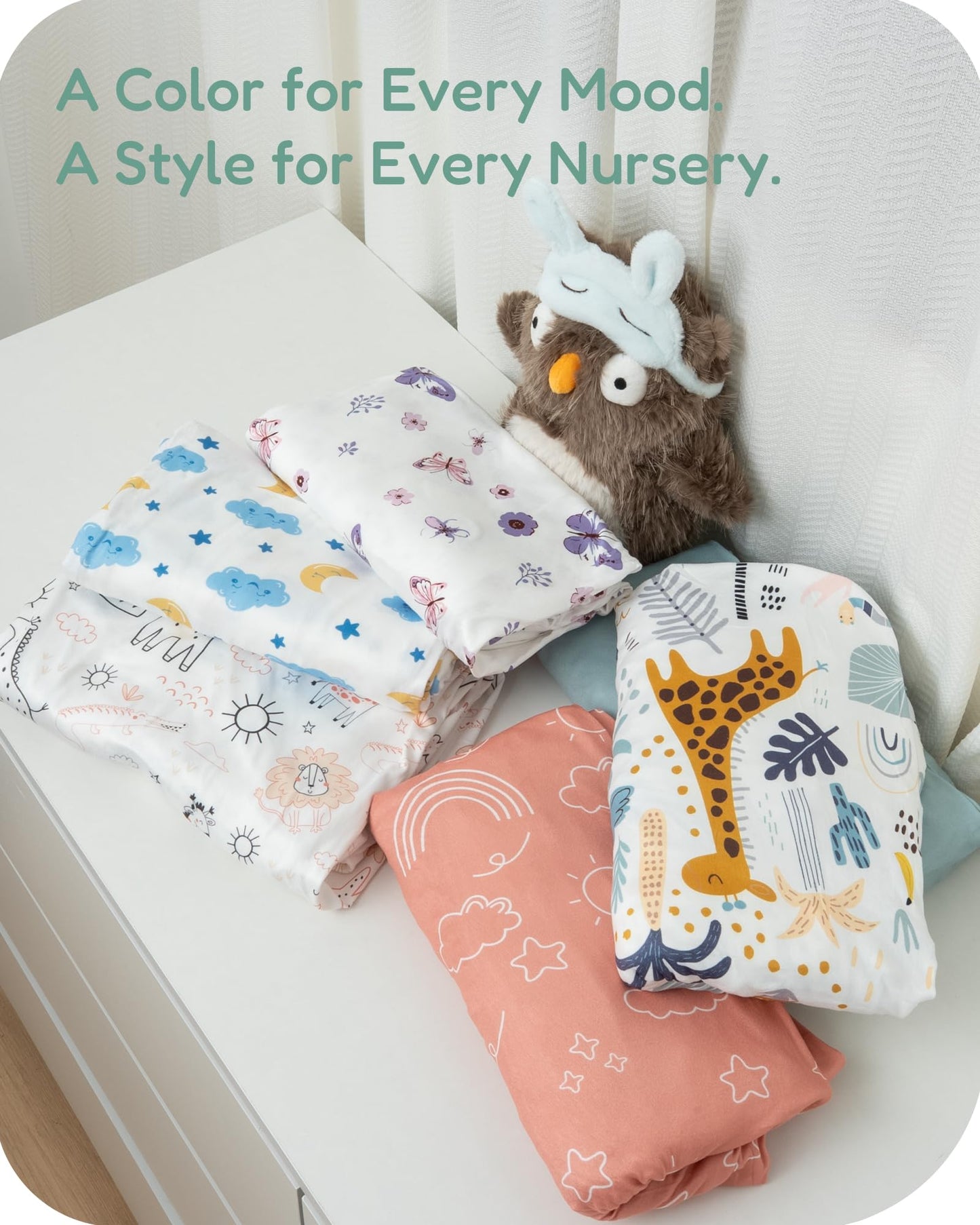 TotChill Pack and Play Sheets Fitted 2 Pack, 38x26 Graco Pack n Play Sheets for Playard & Travel Crib Mattress, Ultra Soft Jersey Knit, Breathable Stretchy Deep Pocket, Compatible with Mini Cribs