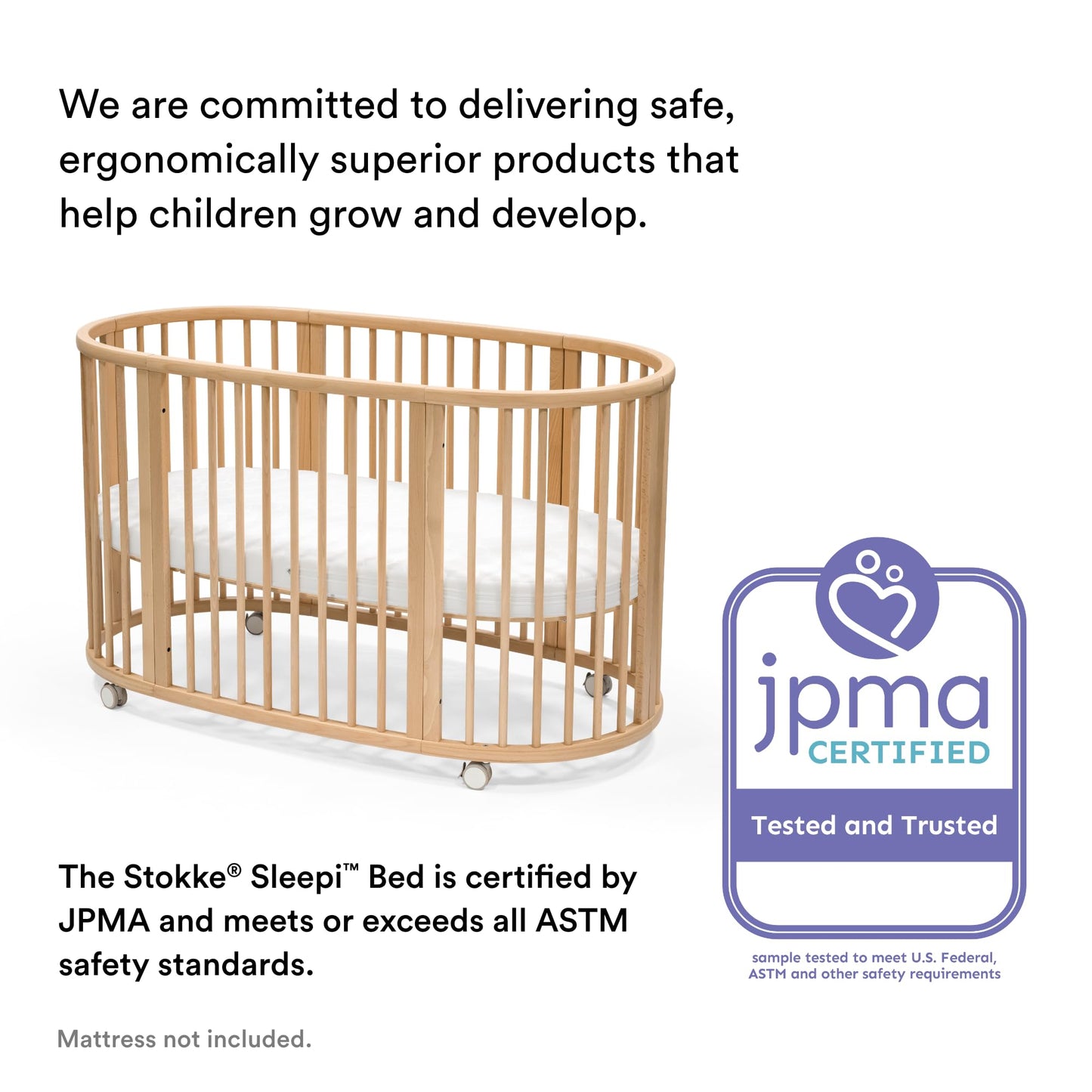 Stokke Sleepi Protection Sheet V3, White - Compatible with Sleepi Bed Mattress V3 - Protects Against Accidents & Spills - Machine Washable