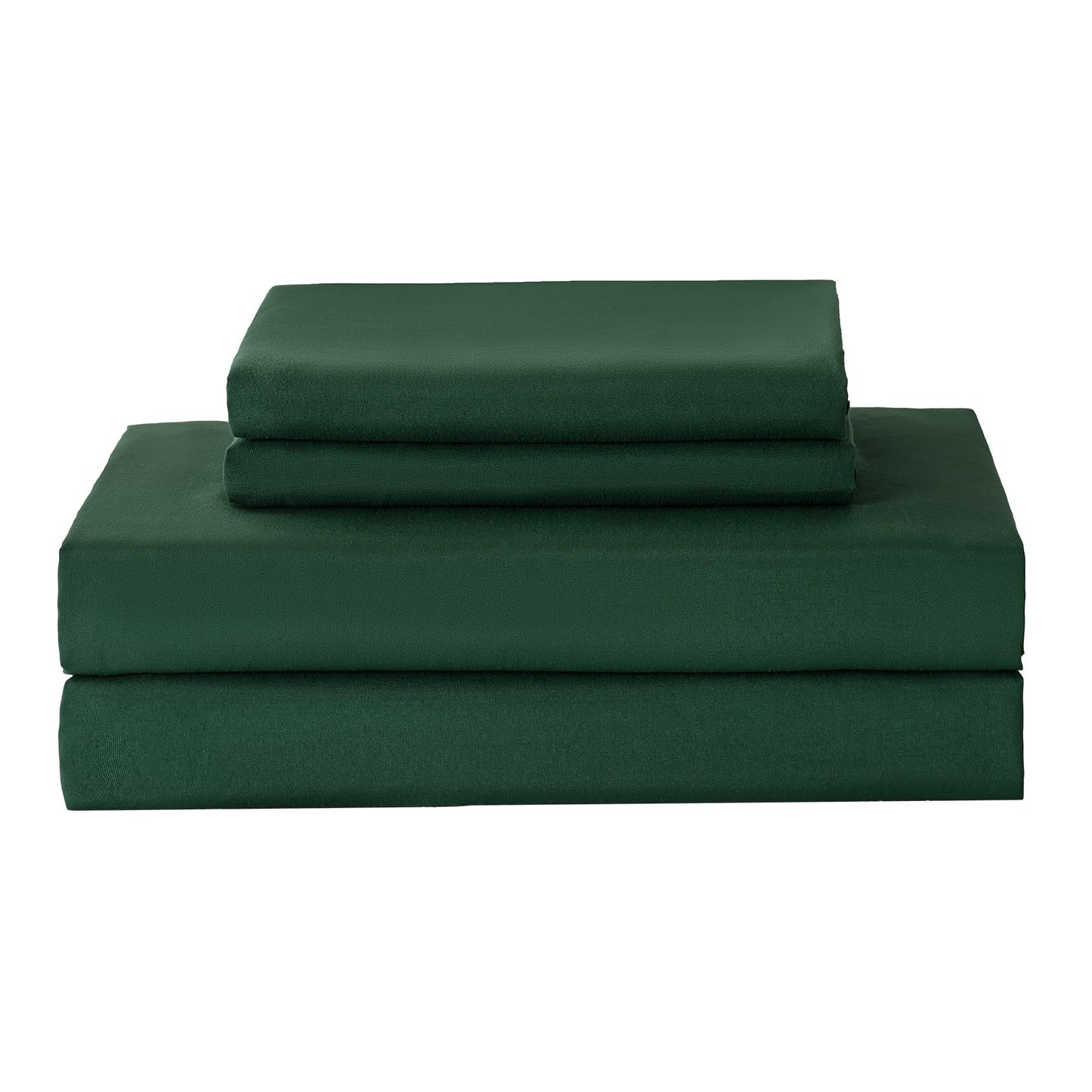 Yibeizi Green King Sheet Set,Soft Microfiber Cooling Bed Sheets,4 Pieces Deep Pocket Fitted Bedsheet Flat Sheet & Pillowcases