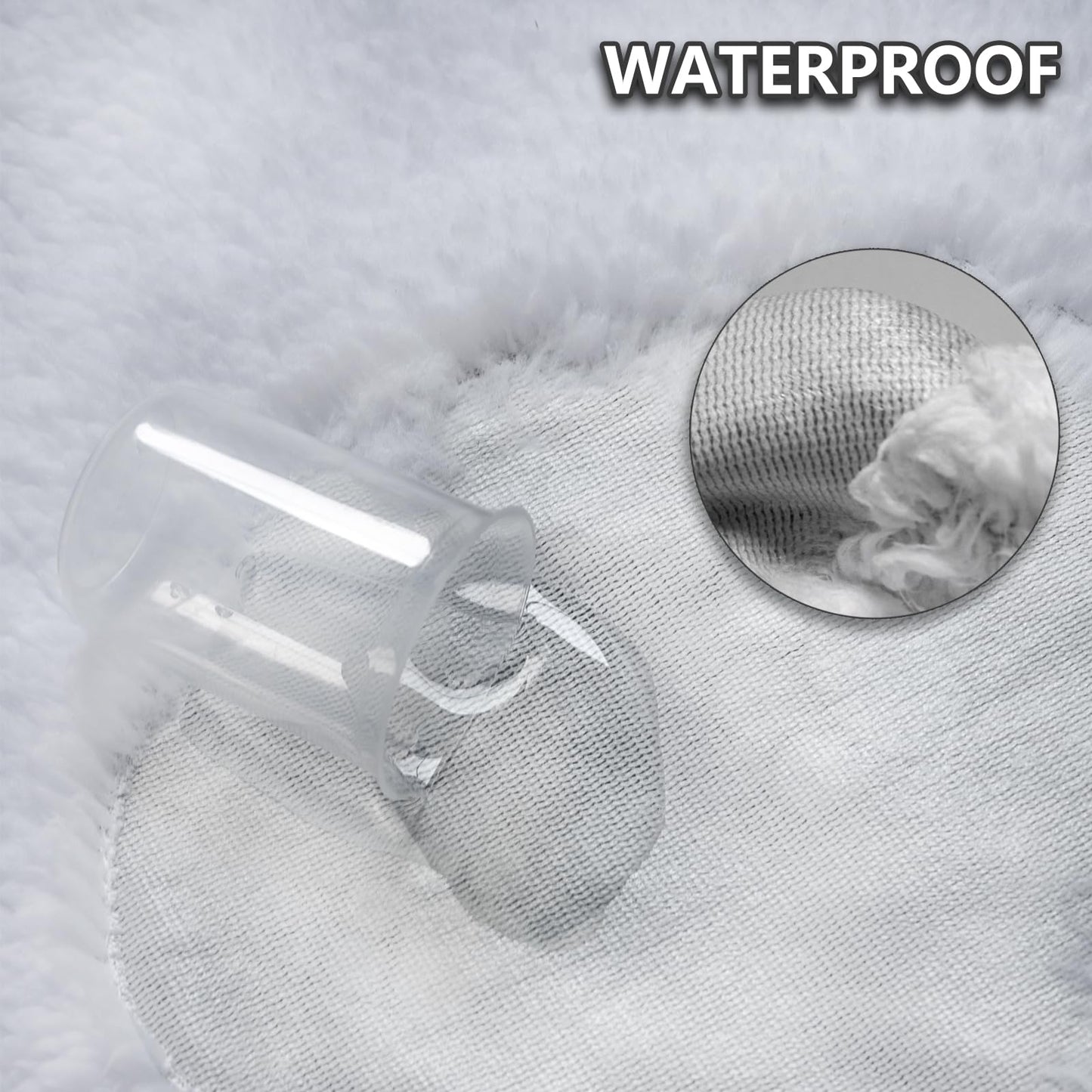 AIWEK Dog Blankets Waterproof Pet Blanket Paw Printing Super Soft Warm Fluffy Facecloth Sofa Car Bed Protector, Urine Proof Washable for Puppy Large Dogs & Cats 40"*30" Beige