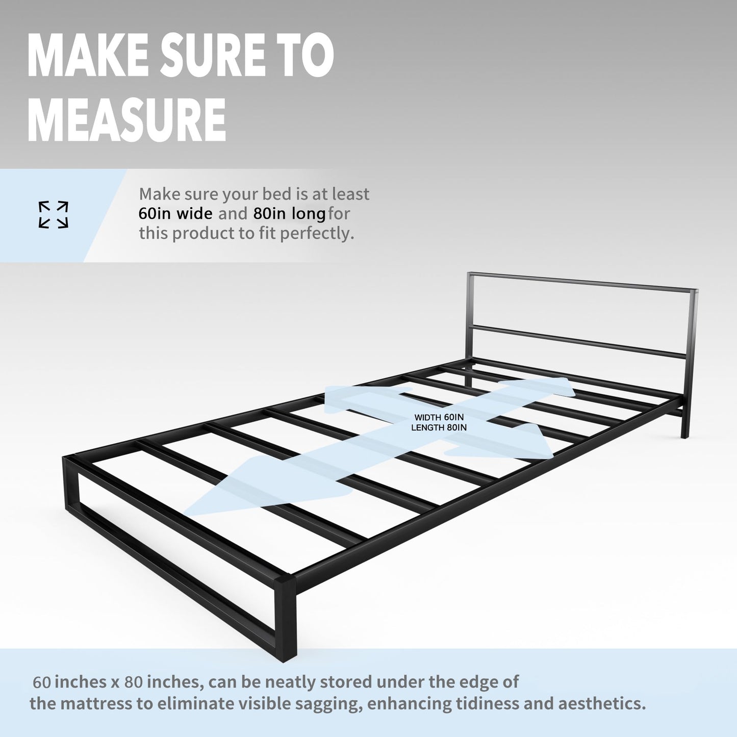 wanglanfei Bunkie Board,Foldablet,bunk bed10MM,Strong Support Ability,Queen Size 60 * 80",Moisture Proof and Noise Reduction