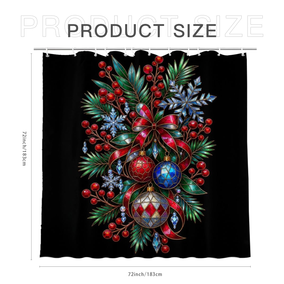 Youtoko Rose Floral Shower Curtain 72x72 Inch with 12 Hooks Polyester Bath Decor Set Whimsical Tropical Hibiscus Mix Theme Romantic Style for Small Bathroom
