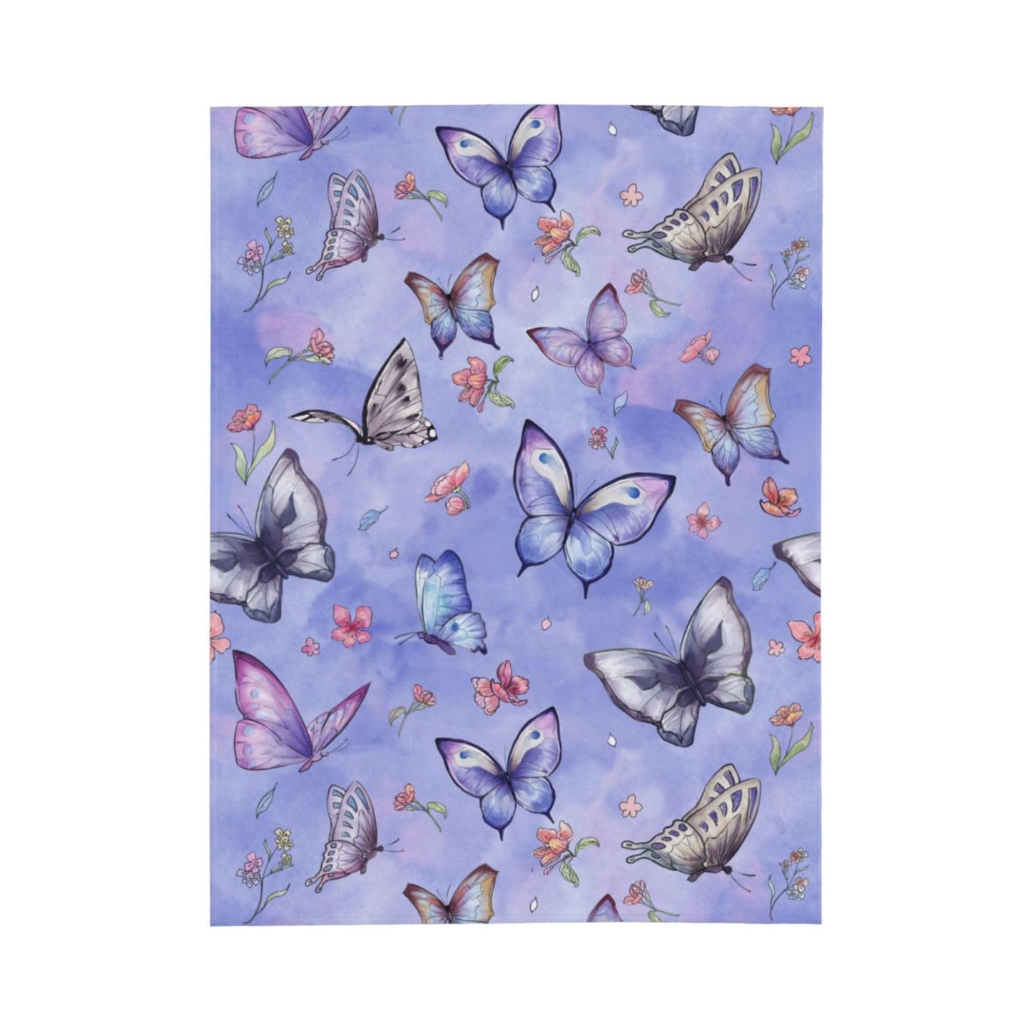 Butterfly Throw Blanket Cozy Fluffy Plush Blanket Soft Flannel Throw Blanket for Kids Men Women Gift Sofa Bed Couch 50"x40"