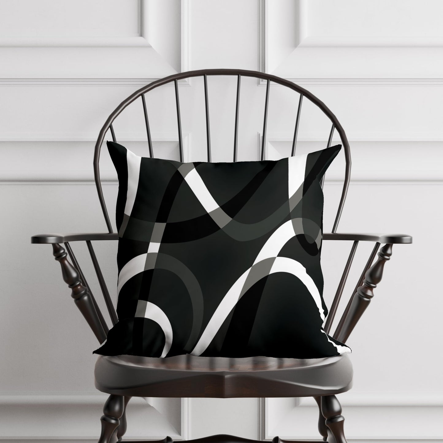 weesire Black and White Throw Pillow Covers Set of 2 Modern Stripe Cushion Covers for Living Room Sofa Accent Home Decor Abstract Art Decorative Pillowcases Outdoor Pillows Covers 18"x18"