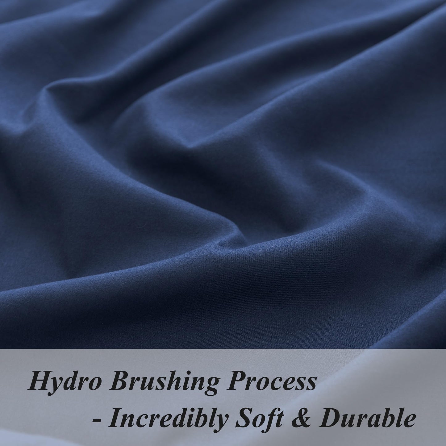 Twin Fitted Sheet Only - Premium 1800 Super Soft & Cozy Microfiber, Wrinkle, Fade, Shrinkage Resistant Deep Pocket Twin Size Fitted Bottom Sheet, Navy