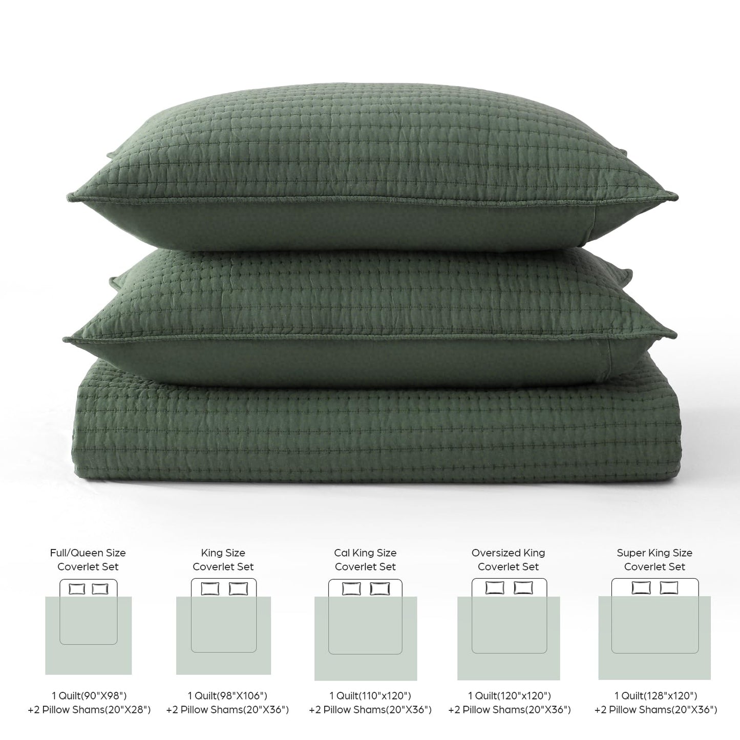 FDDX 100% Cotton Quilt Set Queen Size, 3-Piece Matelasse Bedspread Coverlet Set, Cozy Lightweight Quilted Bedding Set Comforter with 2 Shams in Geometric Pattern for All Season