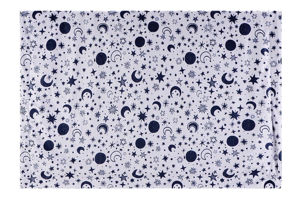Baby Blanket for Boys Girls Super Soft Double Layer Minky with Dotted Backing Cute Cow Crib Receiving Blanket Bed Throws for Newborns Nursery Stroller Toddler 30 x 40 Inch (Blue Moon)