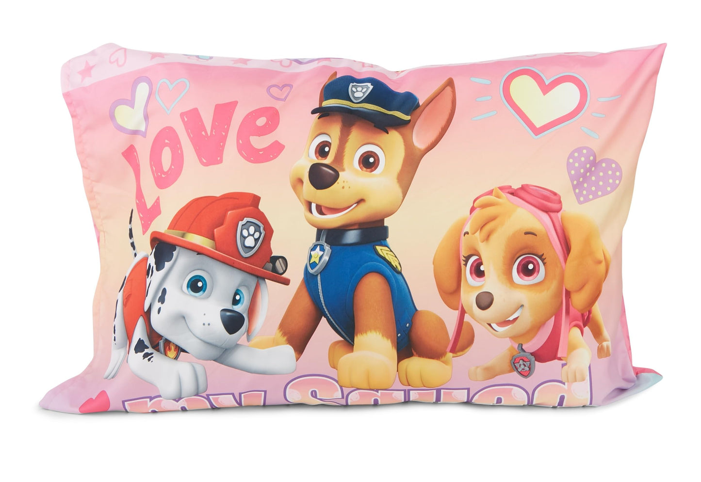 Paw Patrol Skye We're A Team 4 Piece Toddler Bedding Set - Includes Comforter, Sheet Set - Fitted + Top Sheet + Reversible Pillow Case for Girls Bed, Pink