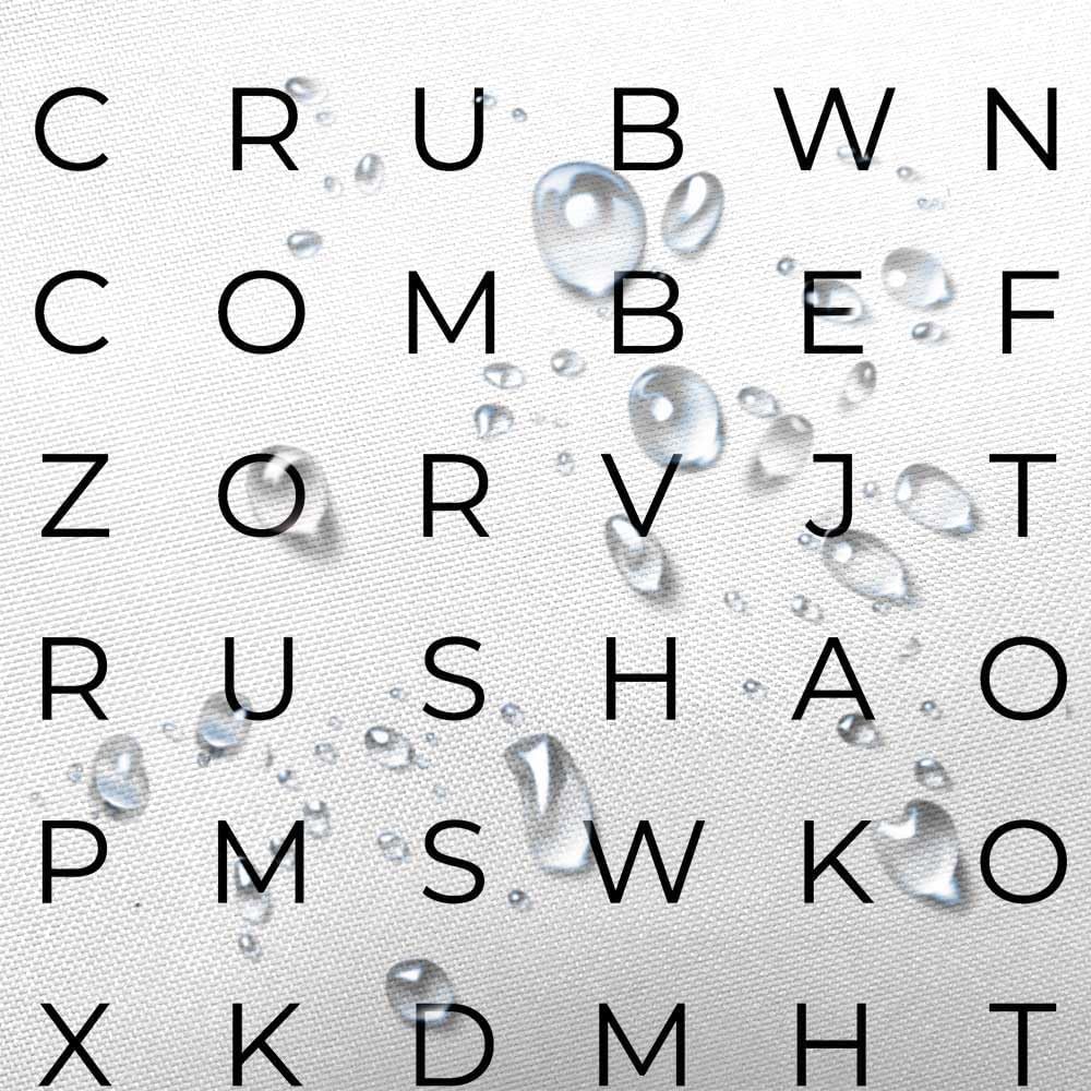 VeiVian Funny Bathroom Decor Shower Curtain Black and White Bath Curtain, Fun Bathroom Word Search Forget Your Phone Bathroom Humor Shower Curtain Fabric Bathroom Accessories with Hooks 70X70IN