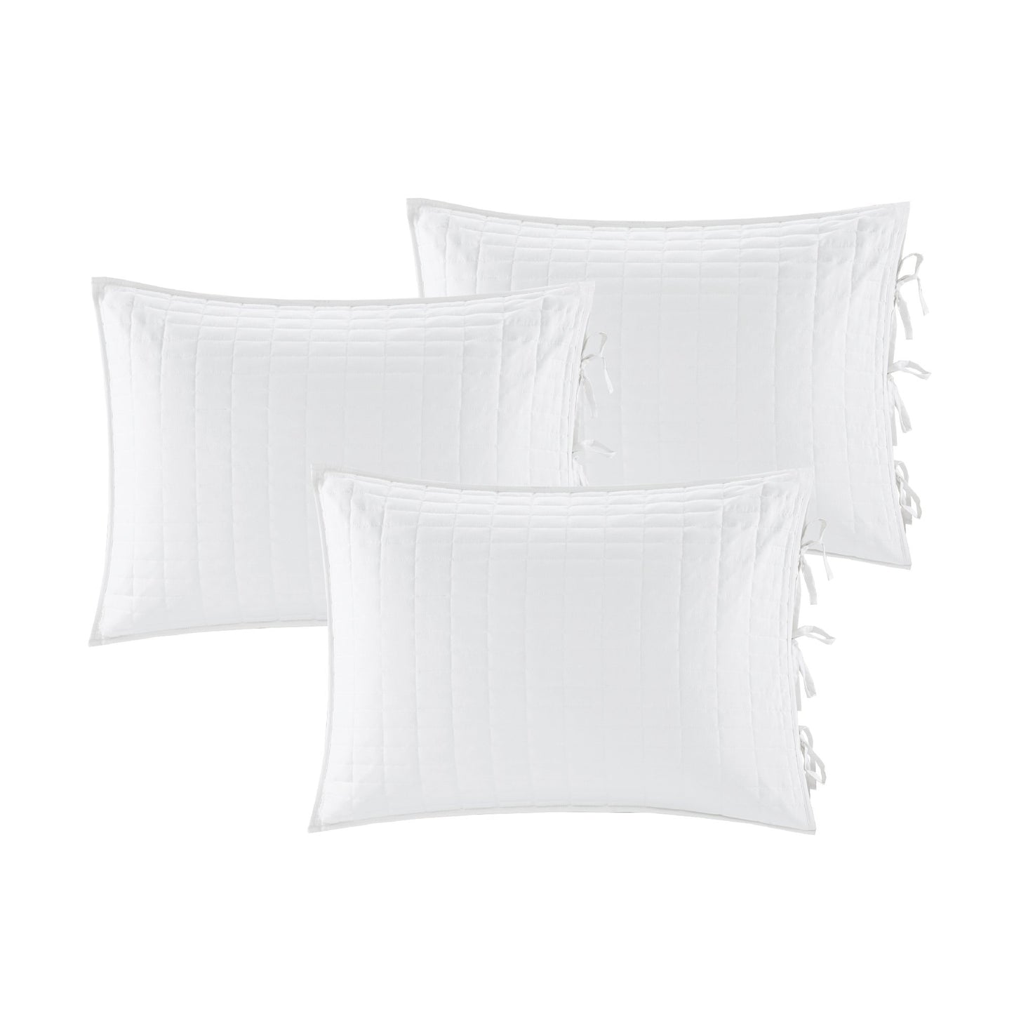 Comfort Spaces Daybed Cover - Luxe Double Sided Quilting, All Season Cozy Bedding with Bedskirt, Matching Shams, Kienna White 75"x39" 5 Piece