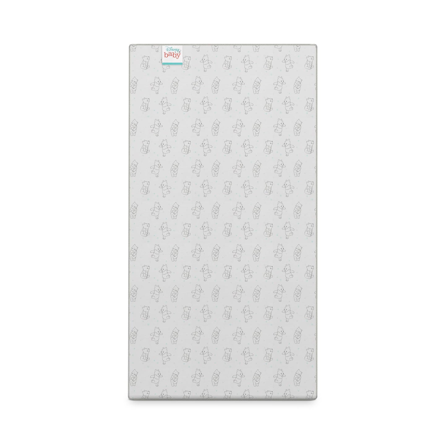Delta Children - Disney Winnie the Pooh Crib & Toddler Mattress - Dual-Sided - Waterproof - GREENGUARD Gold Certified - Non-Toxic - Lightweight - Made in USA - Sustainable Fiber Core - 52"L x 27.5"W