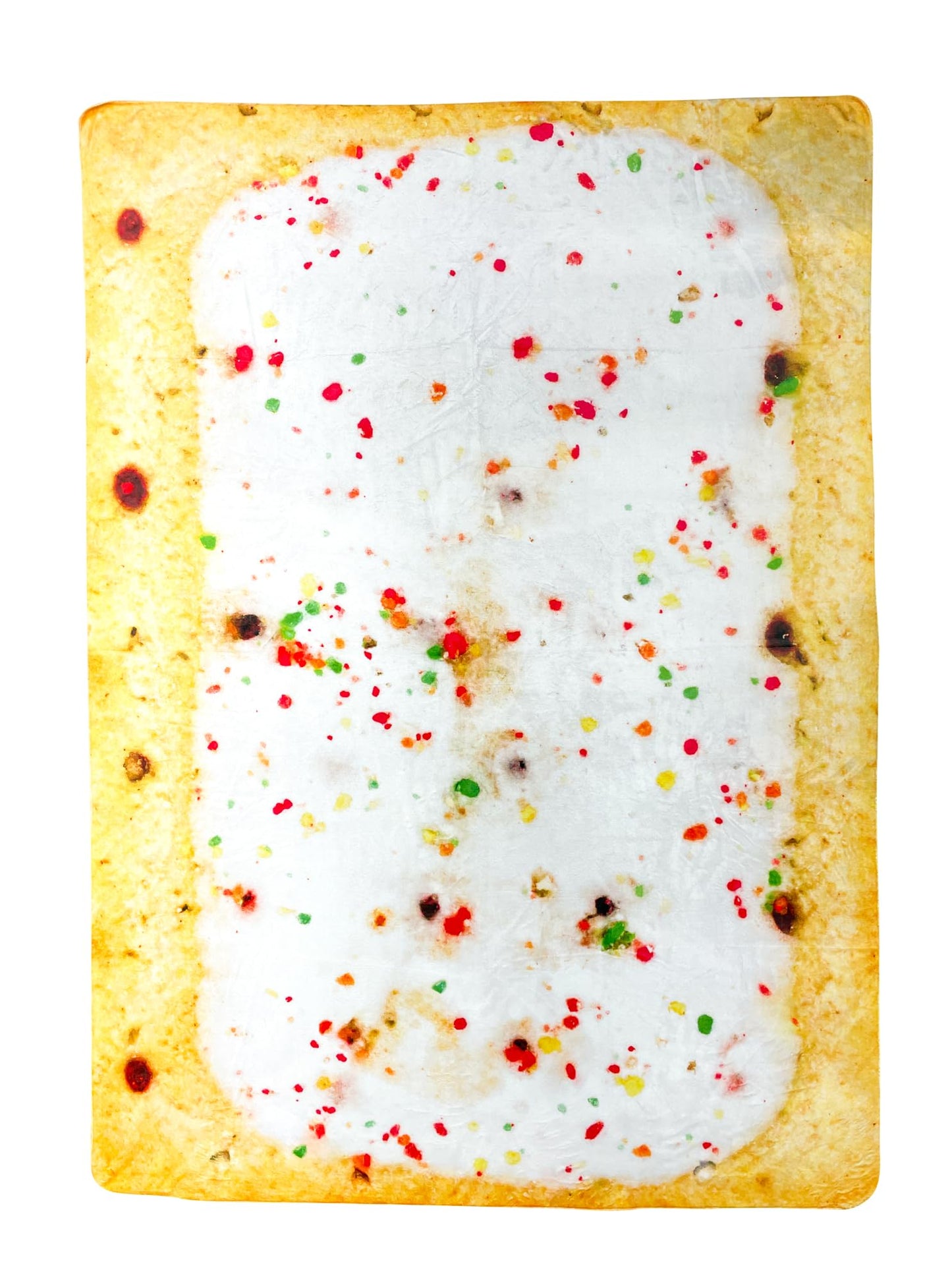 Pop's Parts Plus Strawberry Toaster Pastry Blanket | 55 x 80 Inch Realistic Food Blanket | Breakfast Blanket | Funny Blanket Toaster Pastry Strawberry