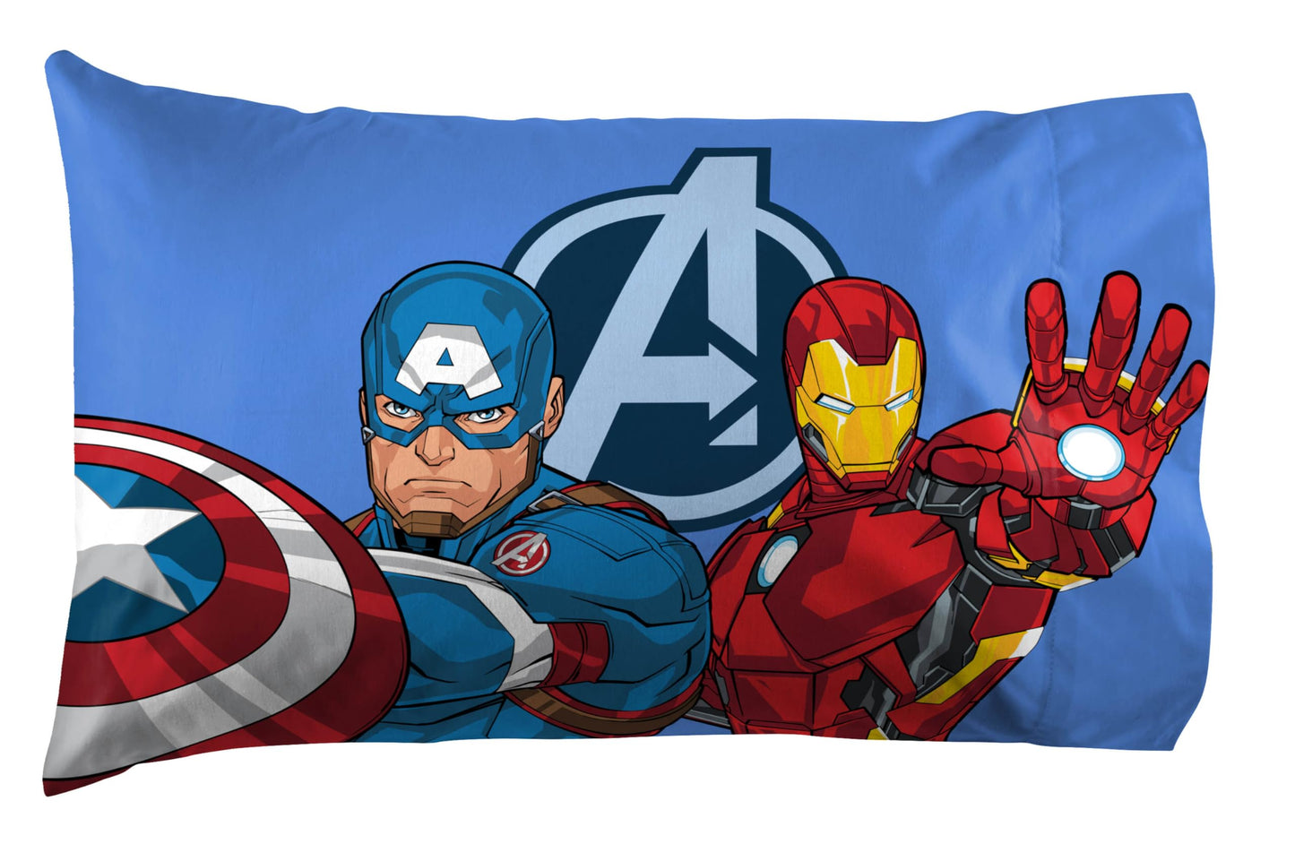 Jay Franco Kids Sheet Set with Fitted, Flat Sheets & Pillow Cover - Ultra-Soft Bedding with Pillowcase for Room Decor, White - Avengers, 3 Piece Twin