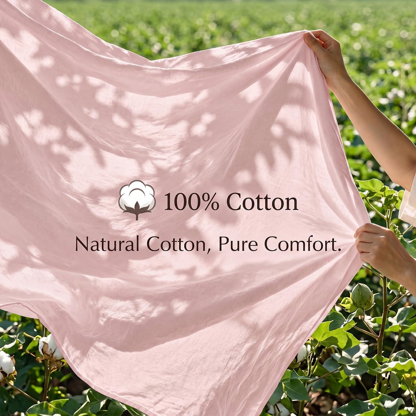 Bedorm 100% Cotton Duvet Cover Set King Pink Ruffle Bedding Set Multi-Layers Ruffled Design Shabby Chic Duvet Cover 3Pcs Soft Breathable Cotton Bed Set