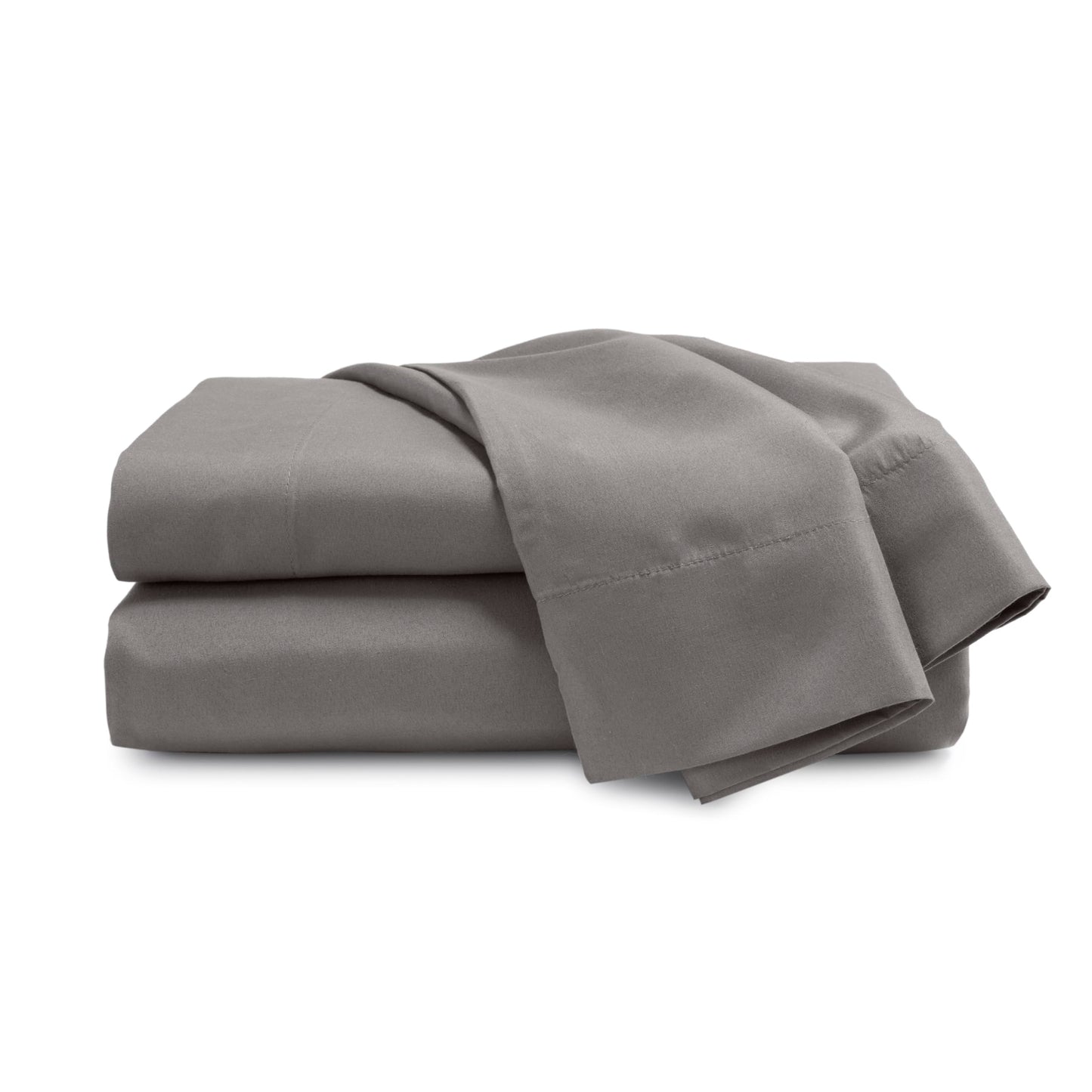 Martex Easy Living 3-Piece Microfiber Twin Sheet Set – Brushed Microfiber Sheets – Easy Care – Wrinkle Resistant – Durable Bed Sheets – Lightweight Bedding Set – Gray