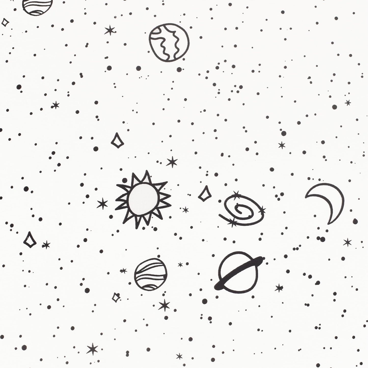 Scientific Sleep Starry Galaxy Solar System 100% Cotton 4 Pcs Full Bed Sheet Set Kids Toddler Teen, Flat Sheet & Fitted Sheet & Pillowcase Boys Girls Bedding Set (Galaxy, Full)