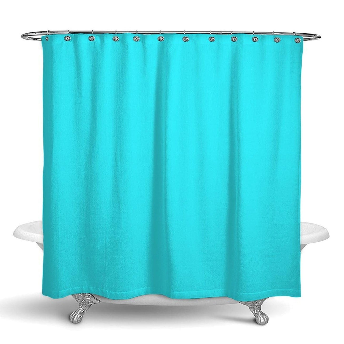 Meaudiwes Luxury Waterproof Shower Curtain Home Hotel Shower Curtain with Hooks Blue, 72"x 70"