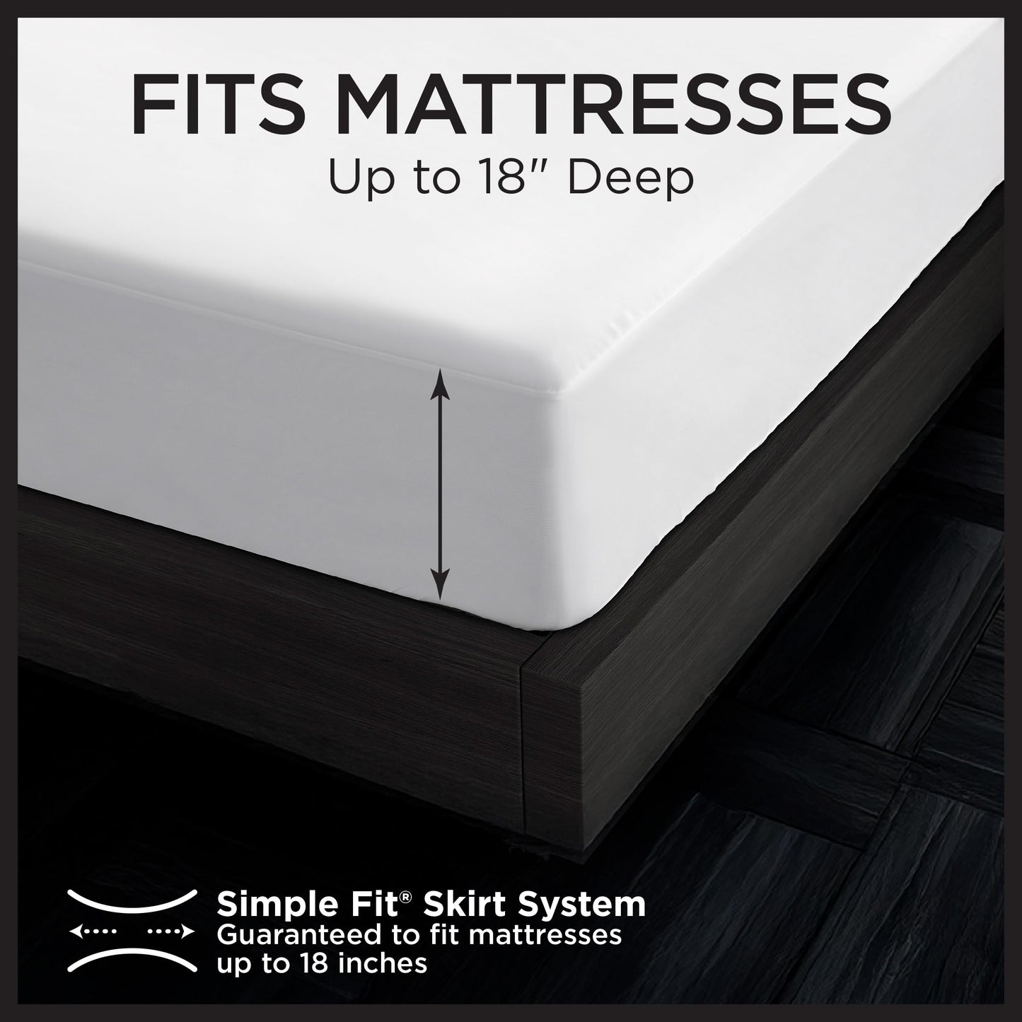 Protect-A-Bed Essential Mattress Protector Queen, Dust Mite Resistant, Noiseless and Odor-Resistant Mattress Cover, 100% Waterproof Top, Machine Washable, Fits 11"-18" Mattresses