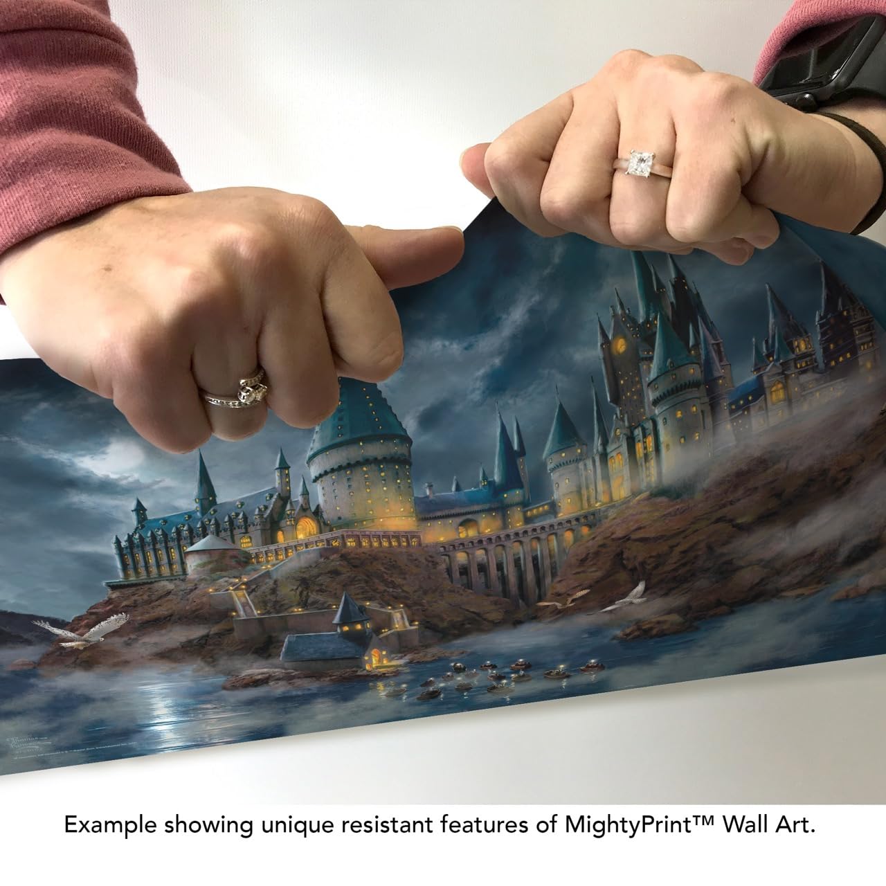 MIGHTYPRINT Harry Potter – Hogwarts Castle – Durable 24” x 17 Wall Art – NOT Made of Paper – Officially Licensed Collectible MP24170997