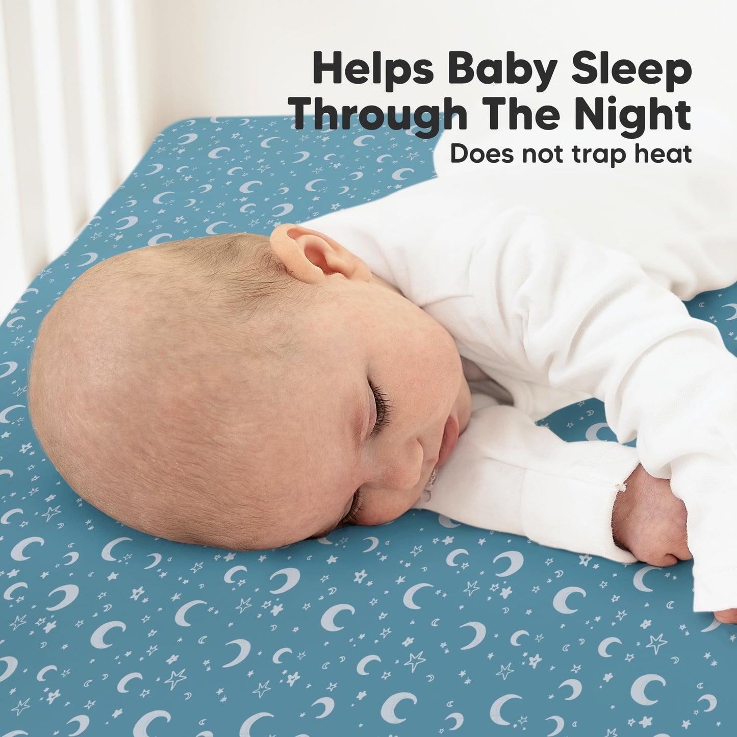 KeaBabies 2-Pack Organic Cotton Crib Sheets for Boys, Girls - 52x28 Fitted Crib Mattress Sheet Neutral, Breathable Cover for Baby Bed Set, Toddler Mattress, Soft & Cute Prints (Dragon Tale)