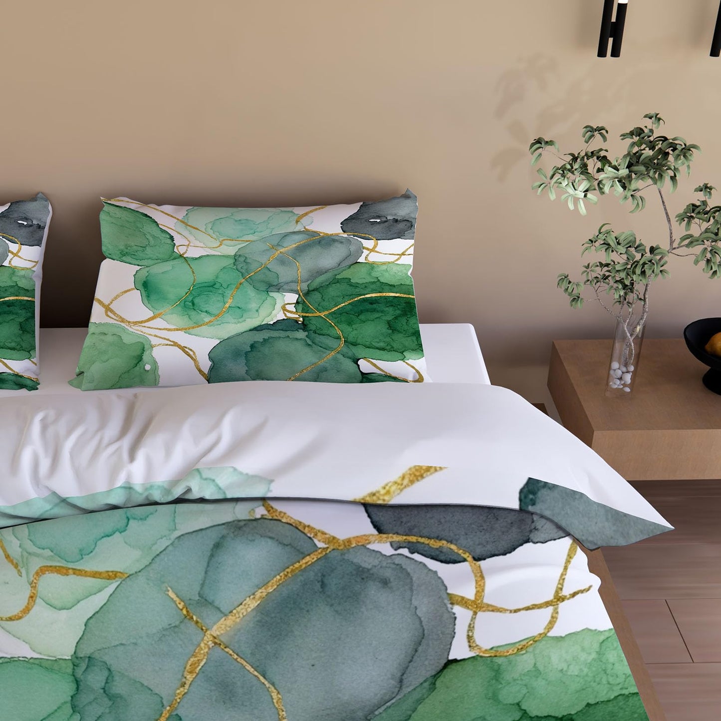 3D Duvet Cover California King Size 104x98in Washed Ultra Soft Microfiber Abstract Aesthetic Bedding Set Zipper Closure Comforter Cover 3 Pieces with 2 Pillowcases(WJT 36-13)