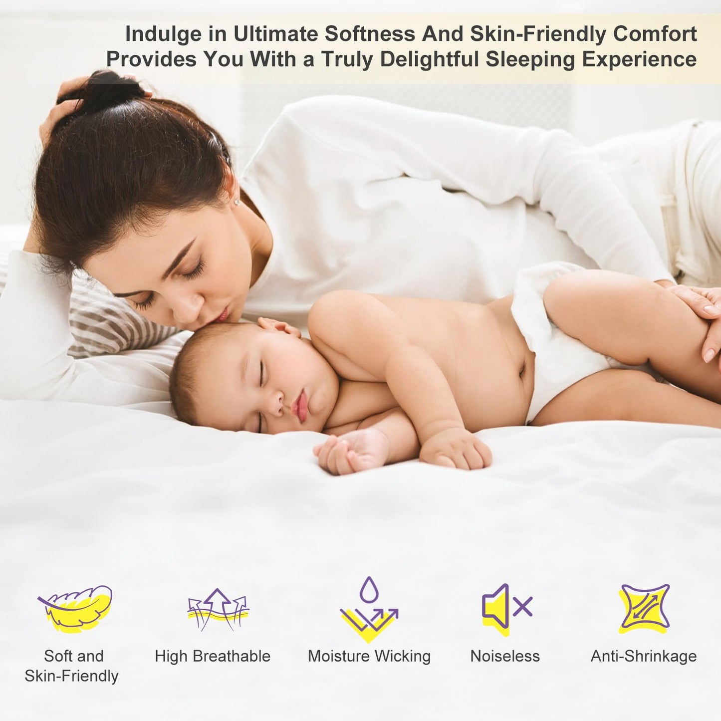Waterproof Mattress Protector 2 Pack Twin XL 39"x80", Ptsuker Zippered Mattress Cover Hypoallergenic Noiseless, Blocks Out Dirt Dust and Moisture