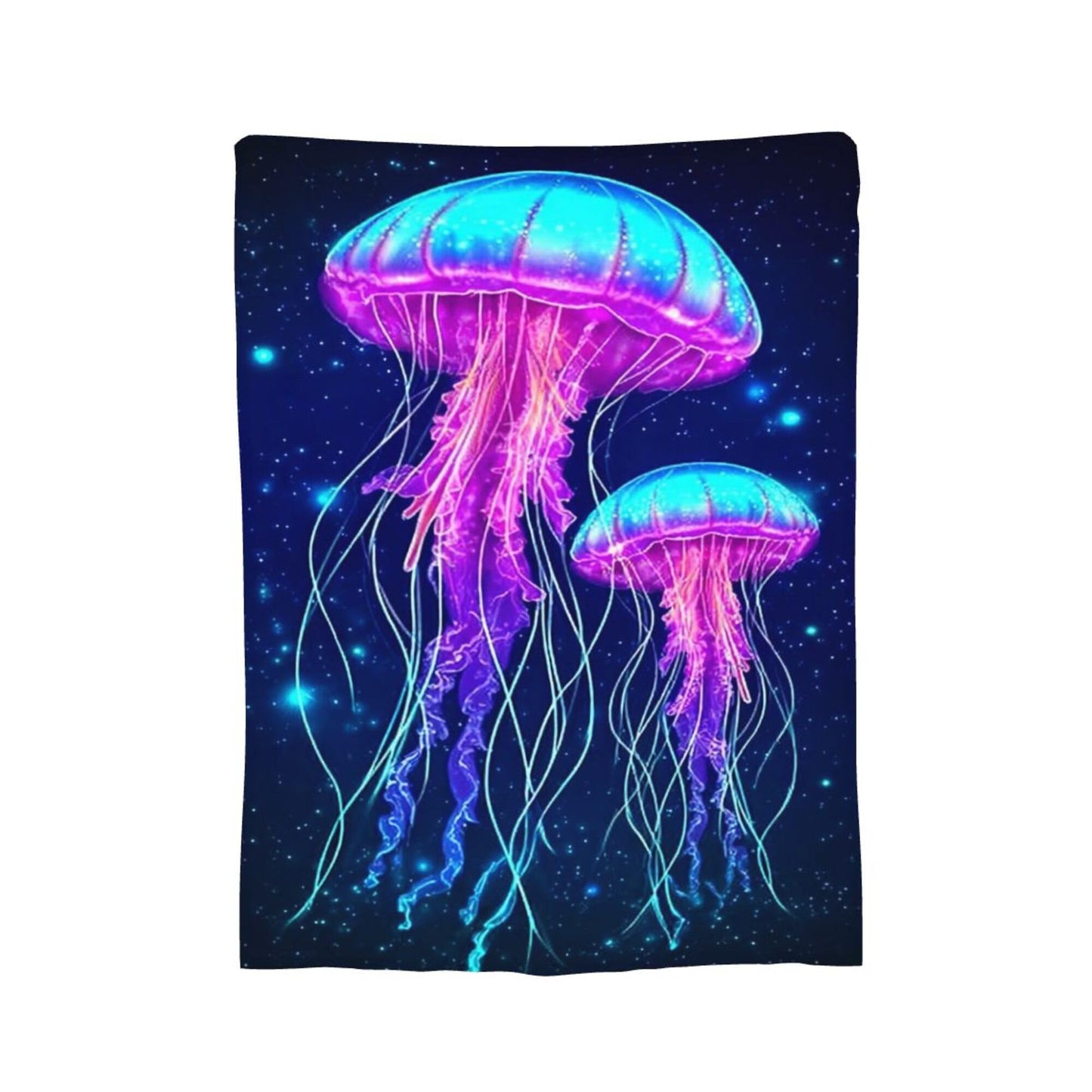 Jellyfish Blanket Jellyfish Fleece Throw Blanket Super Soft Fuzzy Plush Cozy Warm Jellyfishes Decor Stuffed Bedding Blankets Gift for Boys Girls Men Women Kids & Adult 50"x40"
