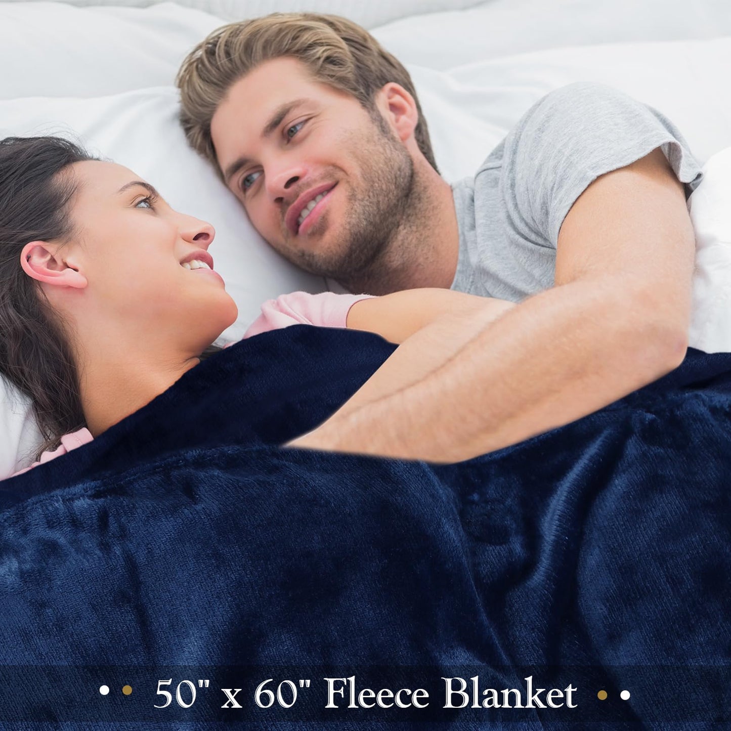 Peryiter 4 Pcs Fleece Throw Blanket Bulk Sofa Blanket Fuzzy Plush Warm Soft and Breathable Lightweight Throw Blankets for Couch for Living Room Bed Travel Couch Sofa(Multi Color,50'' X 70'')