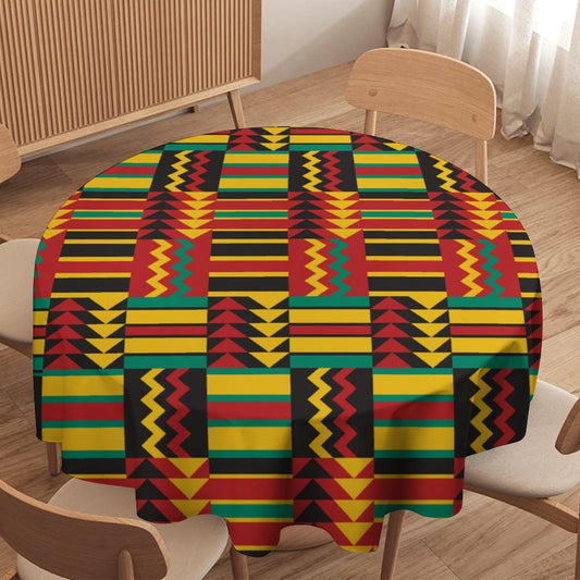 African Tablecloth,Juneteenth Kwanzaa African American Party Table Cloth for Dining Kitchen Decor Round 36x36in