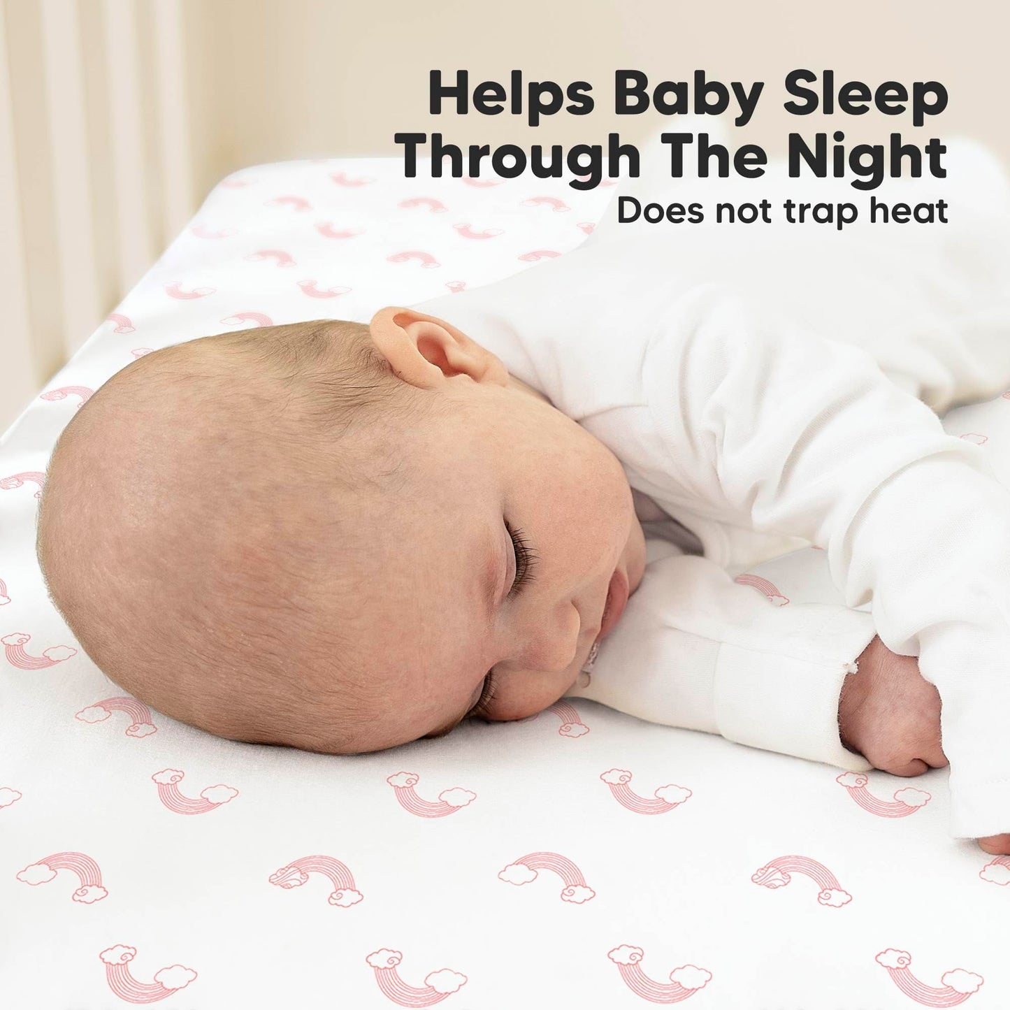 KeaBabies 2-Pack Organic Cotton Crib Sheets for Boys, Girls - 52x28 Fitted Crib Mattress Sheet Neutral, Breathable Cover for Baby Bed Set, Toddler Mattress, Soft & Cute Prints (Dreamland)