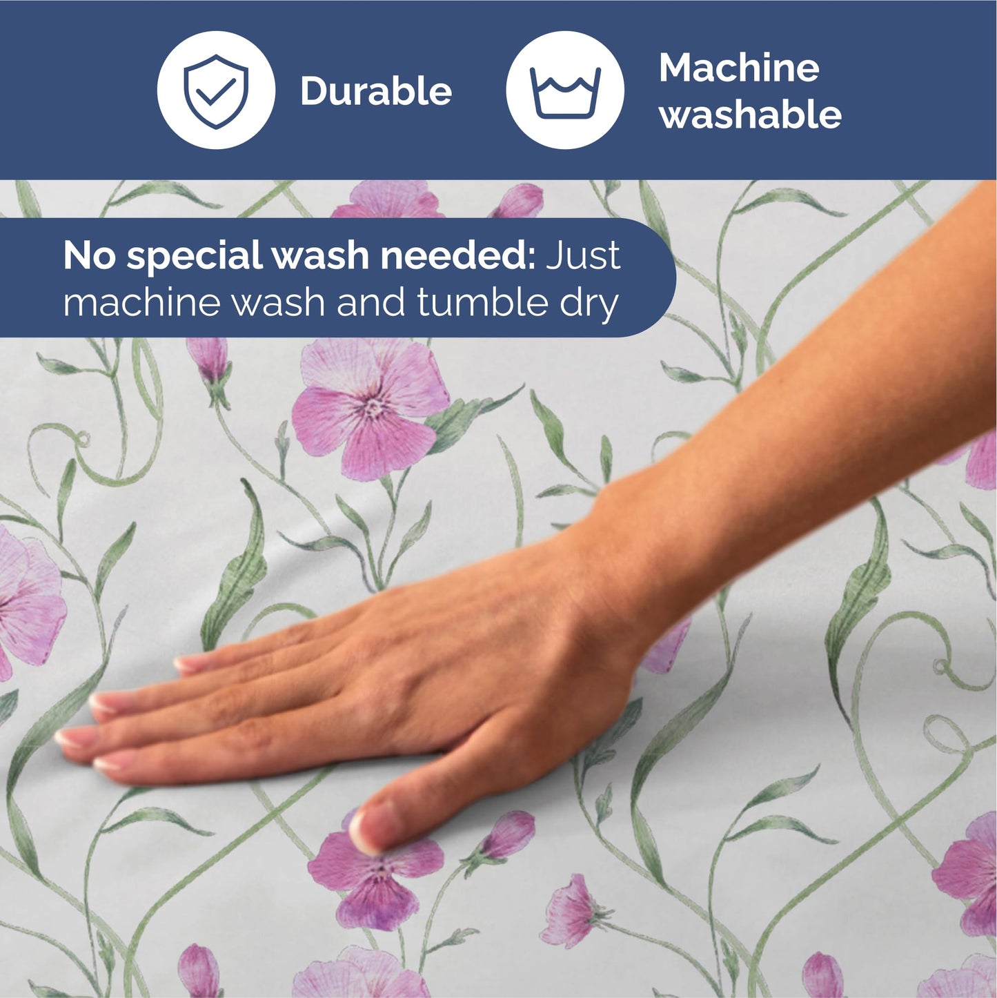 Floral Sheets - Pink Floral Bed Sheet Set - 1 Flat, 1 Fitted & 2 Pillowcases w/ Deep Pockets - Comfy, Wrinkle & Fade Free - Boho Botanical Bedding - Ultra-Soft, Breathable & Cooling - Queen Size Set