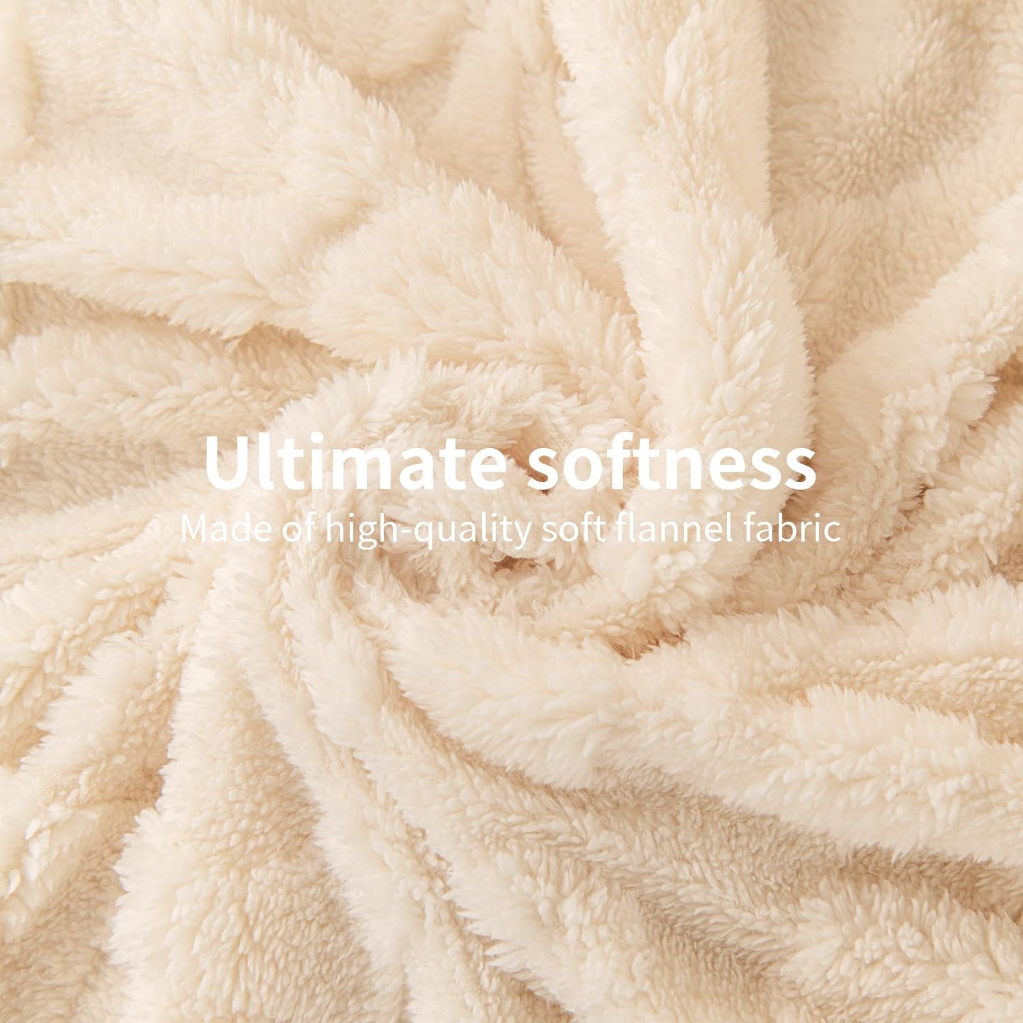 KOTTOMFY Neutral Beige Throw Blanket 80x90 Inches, Large Farmhouse Blanket Throw for Bed and Couch, Cozy Fall Blanket for Living Room Gifting