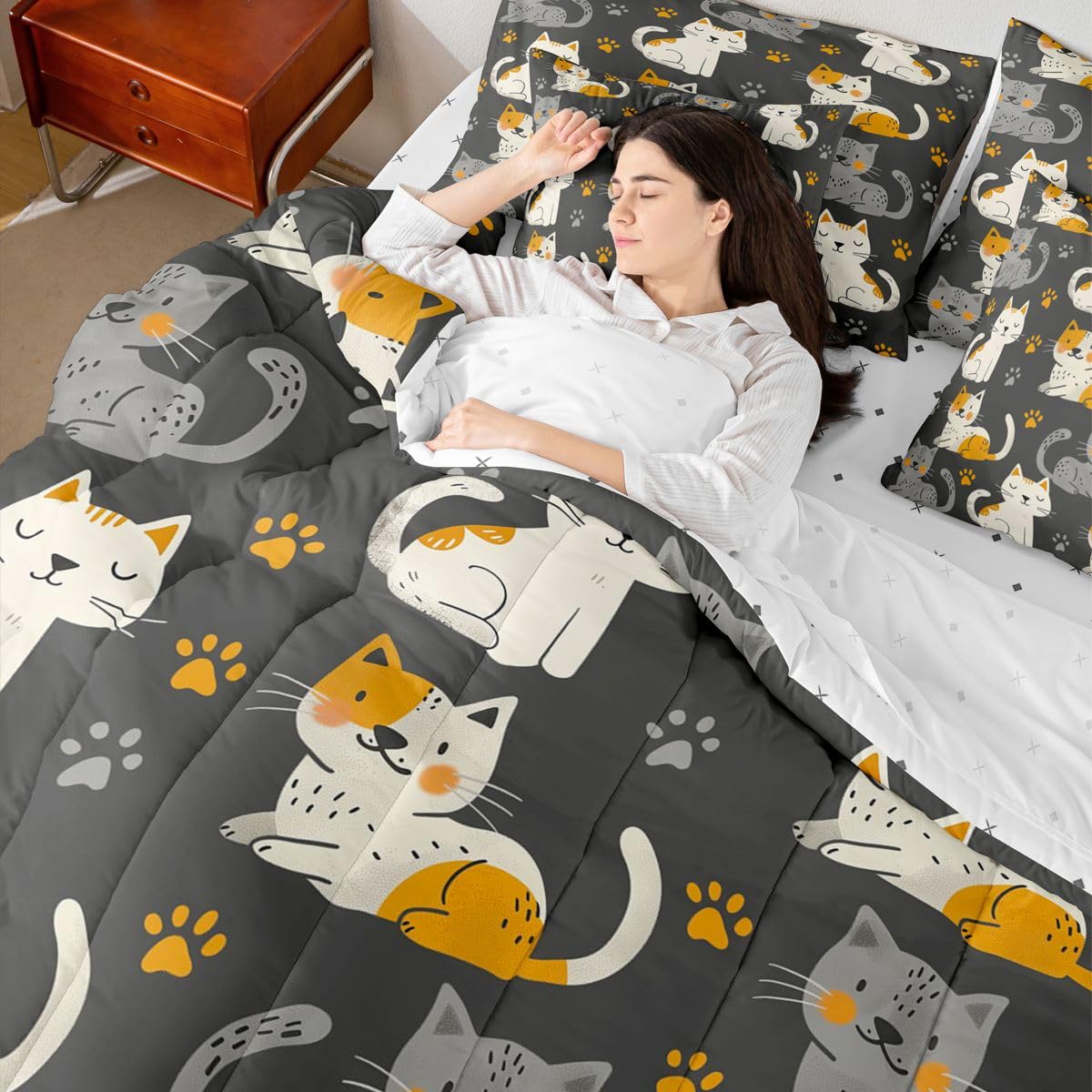 jejeloiu Boho Comforter Set with Sheets 7 Piece Twin Size Southwest Native American Design Bed in a Bag Kids Boys Girls Western Decor Bedding Set Bedroom Decor Breathable Soft Lightweight Microfiber