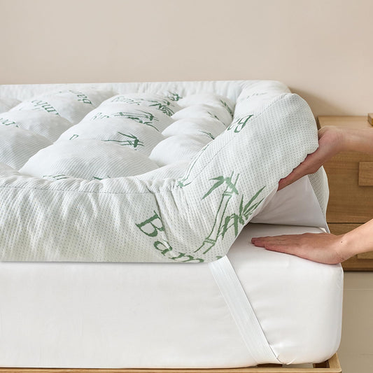 5 Inch Memory Foam Mattress Topper King Size, Breathable Viscose Made from Bamboo Pillow Top Mattress Pad Cover, Ultra Soft Bed Topper with 2000 GSM Foam Filling for Pain Relief, White,78x80x5 in